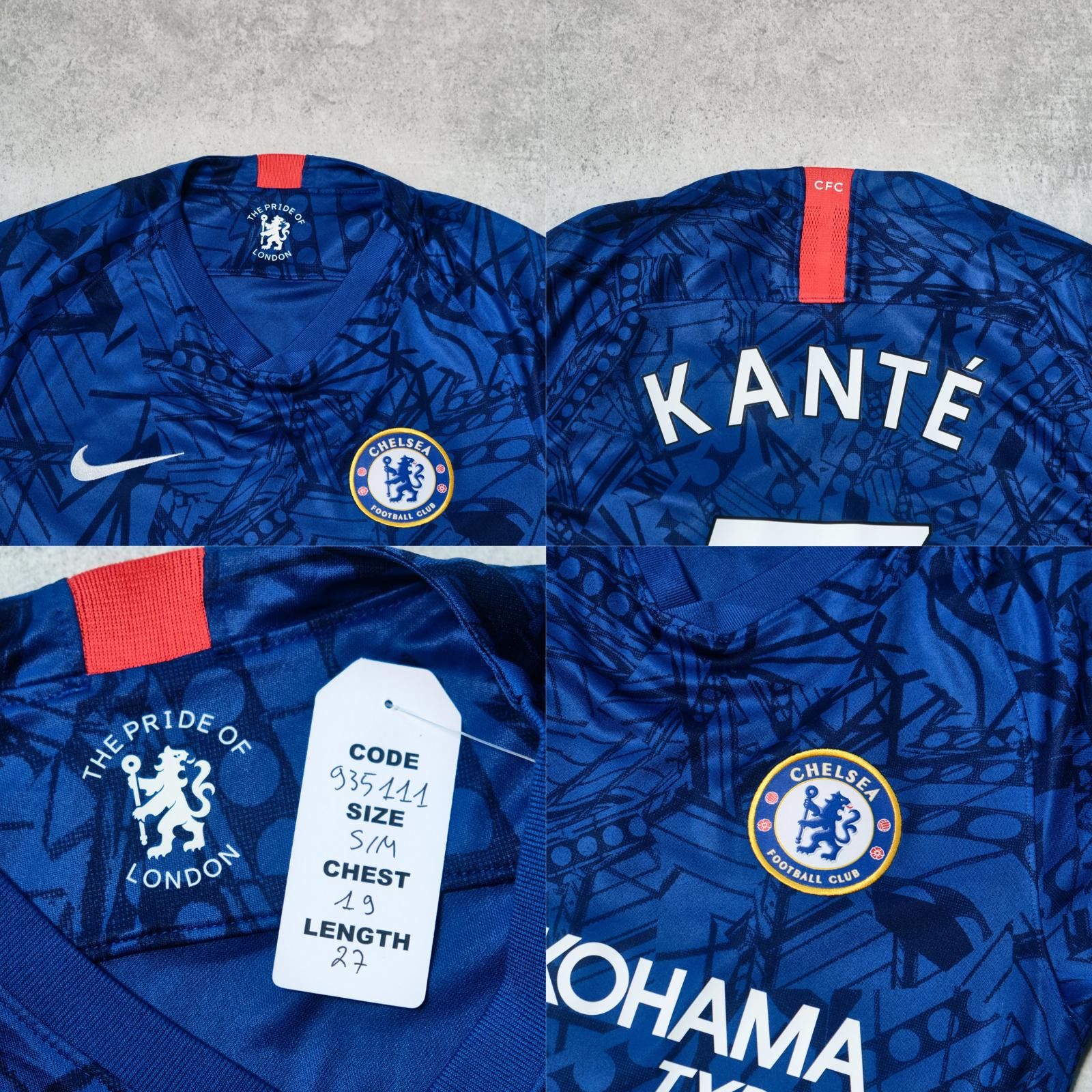 Nike 2019/20 Chelsea Home Shirt Nike Kante (S/M) Size US S / EU 44-46 / 1 - 5 Thumbnail