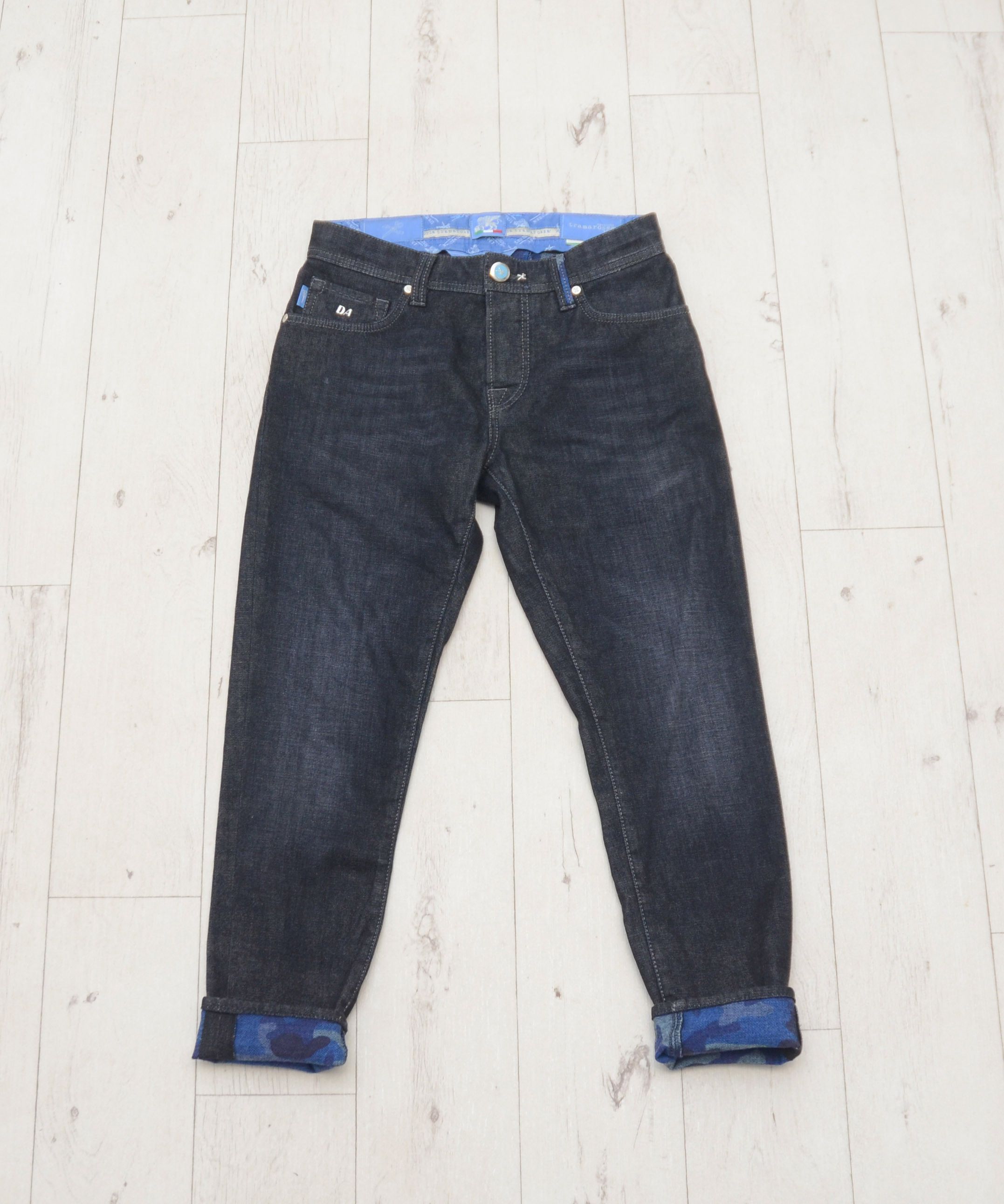 Designer Sartoria Tramarossa Leonardo Italian Jeans Dark Gray Pants Size US 30 / EU 46 - 1 Thumbnail