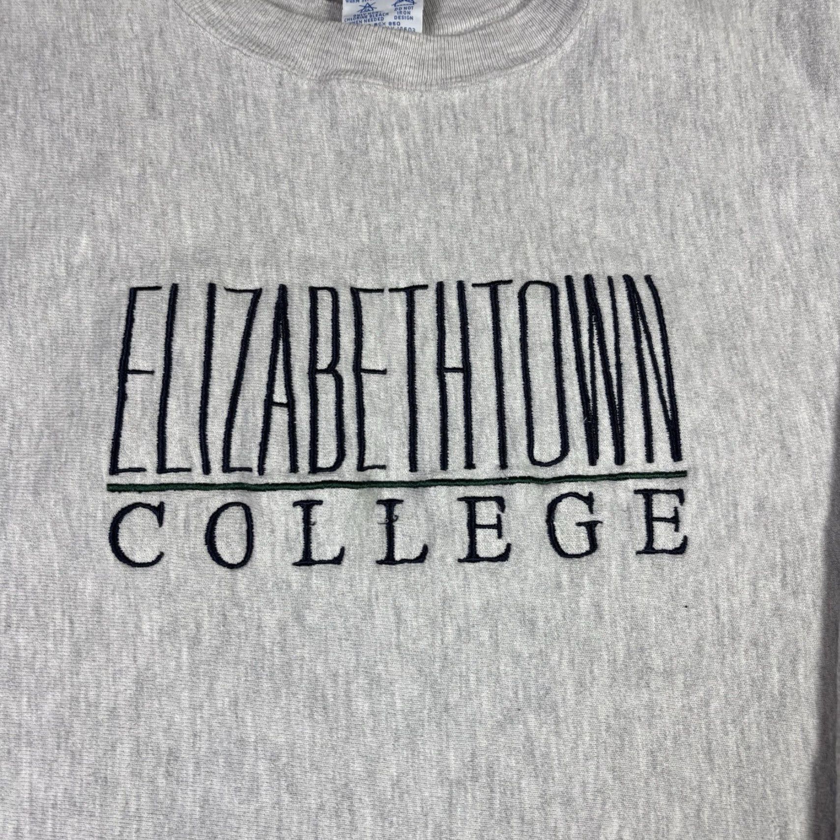 Champion VINTAGE Champion Reverse Weave Sweatshirt 2XL Mens Gray College 90s Elizabethtown Embroidered Logo Size US XXL / EU 58 / 5 - 3 Thumbnail