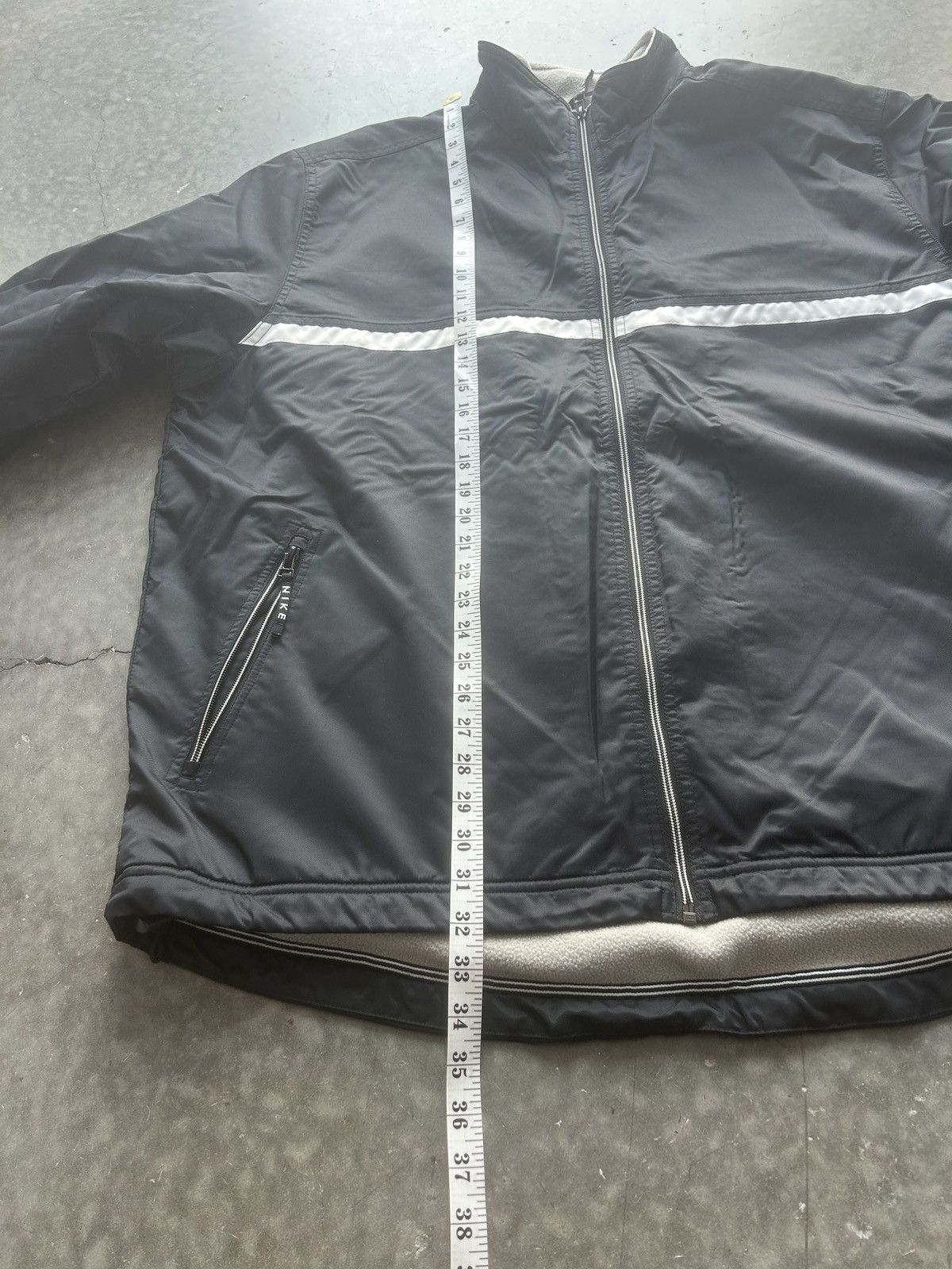 Nike × Vintage Vintage 90s Nike Coaches Jacket Fleece Lined Size US XL / EU 56 / 4 - 8 Thumbnail
