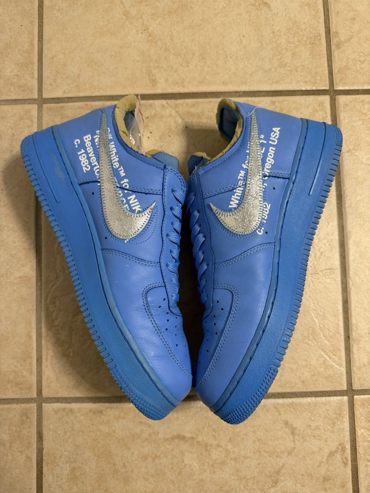 Nike × Off-White Nike Air Force 1 x Off White MCA Size US 9.5 / EU 42-43 - 2 Thumbnail