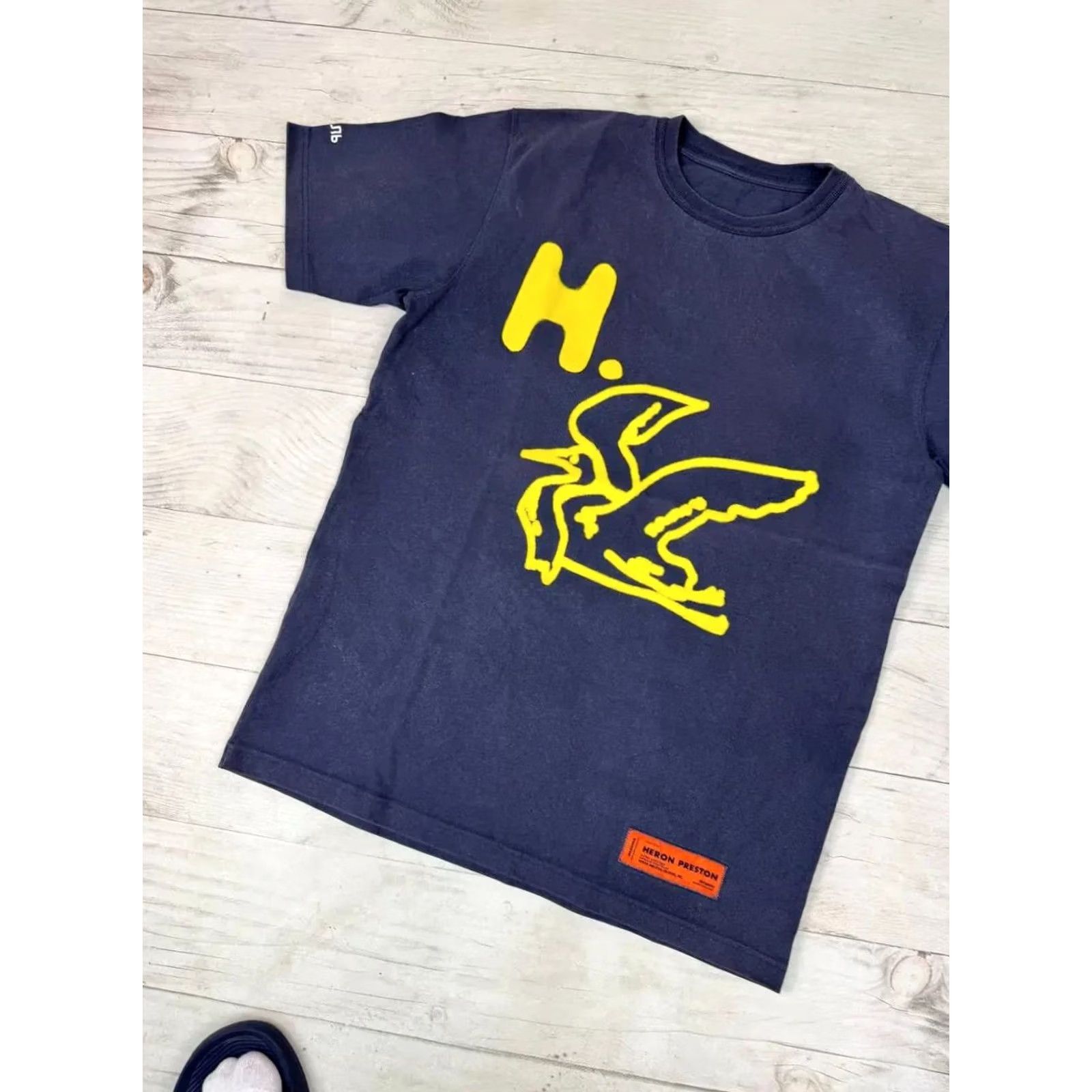 Heron Preston Heron Preston Flying Heron T-Shirt Men M Blue Size US M / EU 48-50 / 2 - 3 Thumbnail