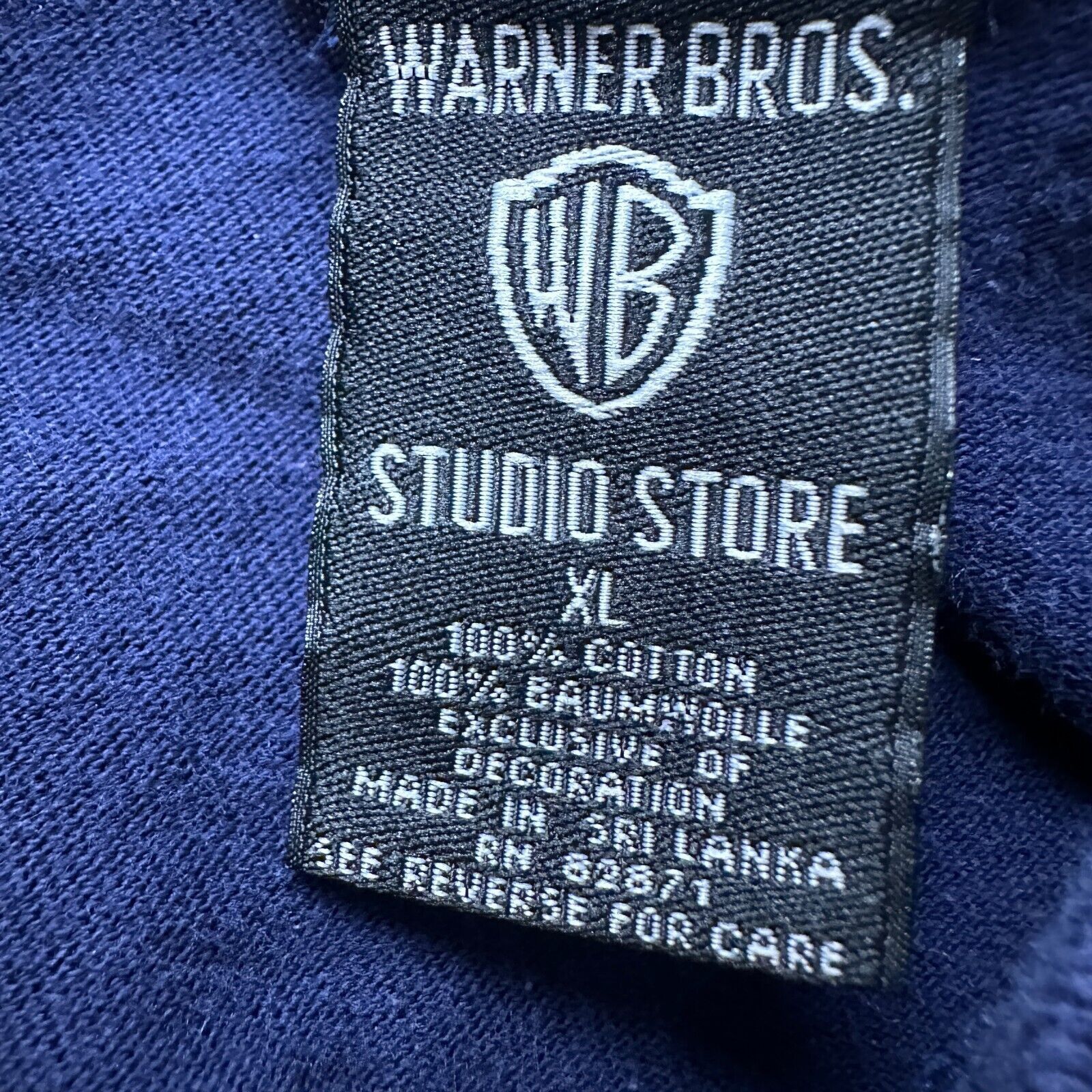 Warner Bros Vintage Warner Bros Taz Pocket T-Shirt Men’s XL Blue Cotton Size US XL / EU 56 / 4 - 5 Thumbnail