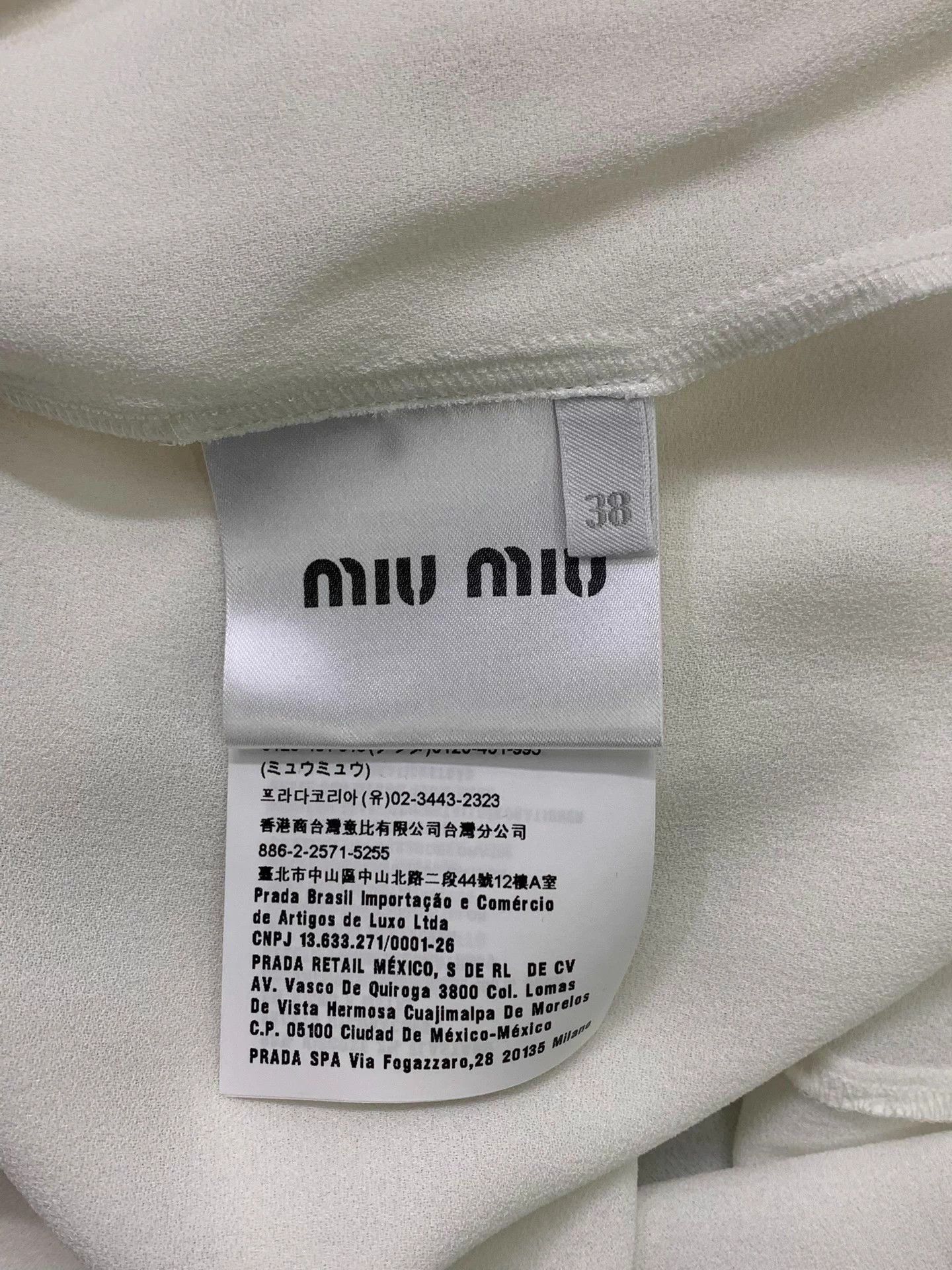 Miu Miu MIU MIU Doll Collar White Shirt 38 NWT Size S / US 4 / IT 40 - 5 Thumbnail
