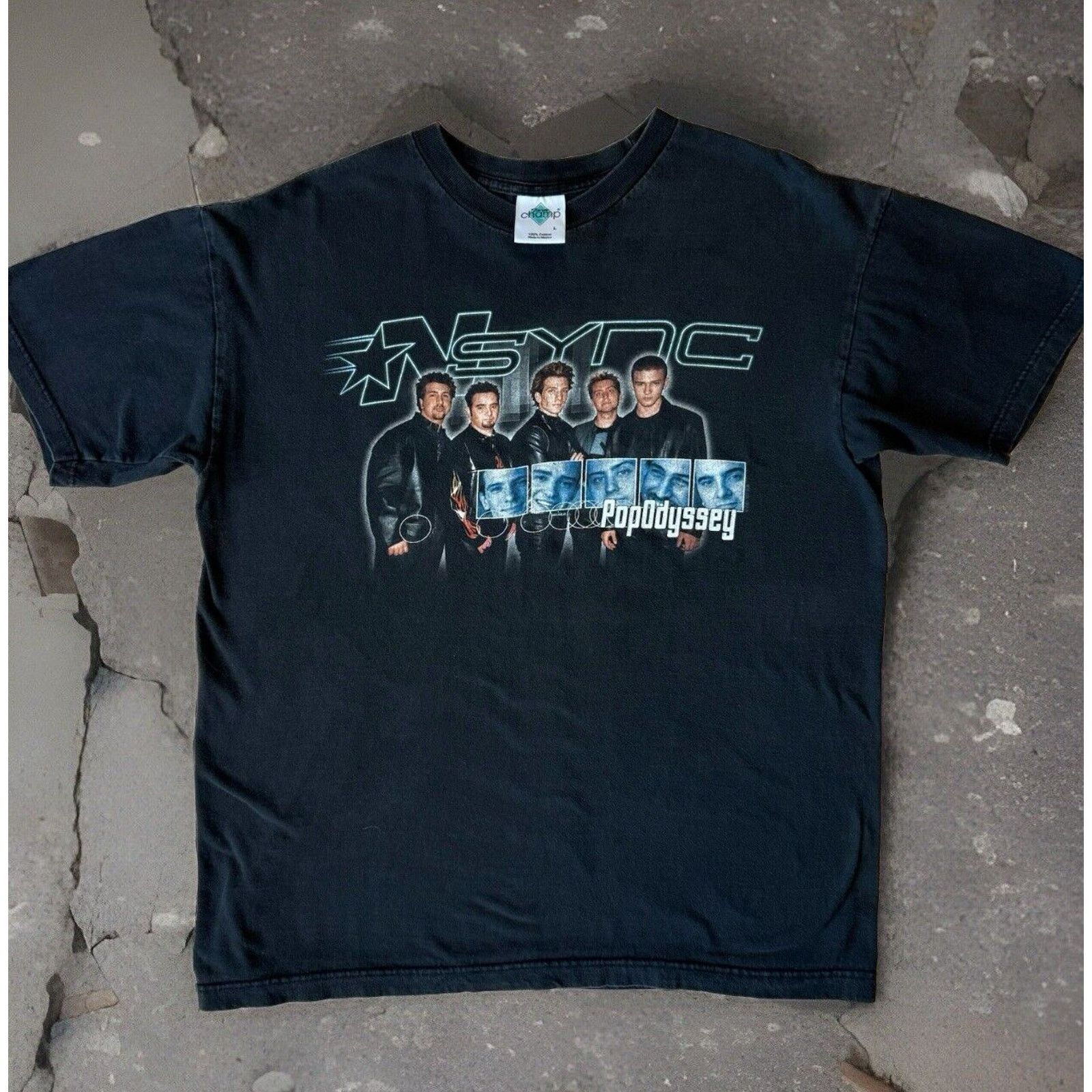 Band Tees × Vintage Vintage Nsync Pop Odyssey Shirt Large Black Y2K Music Tour Size US L / EU 52-54 / 3 - 1 Thumbnail