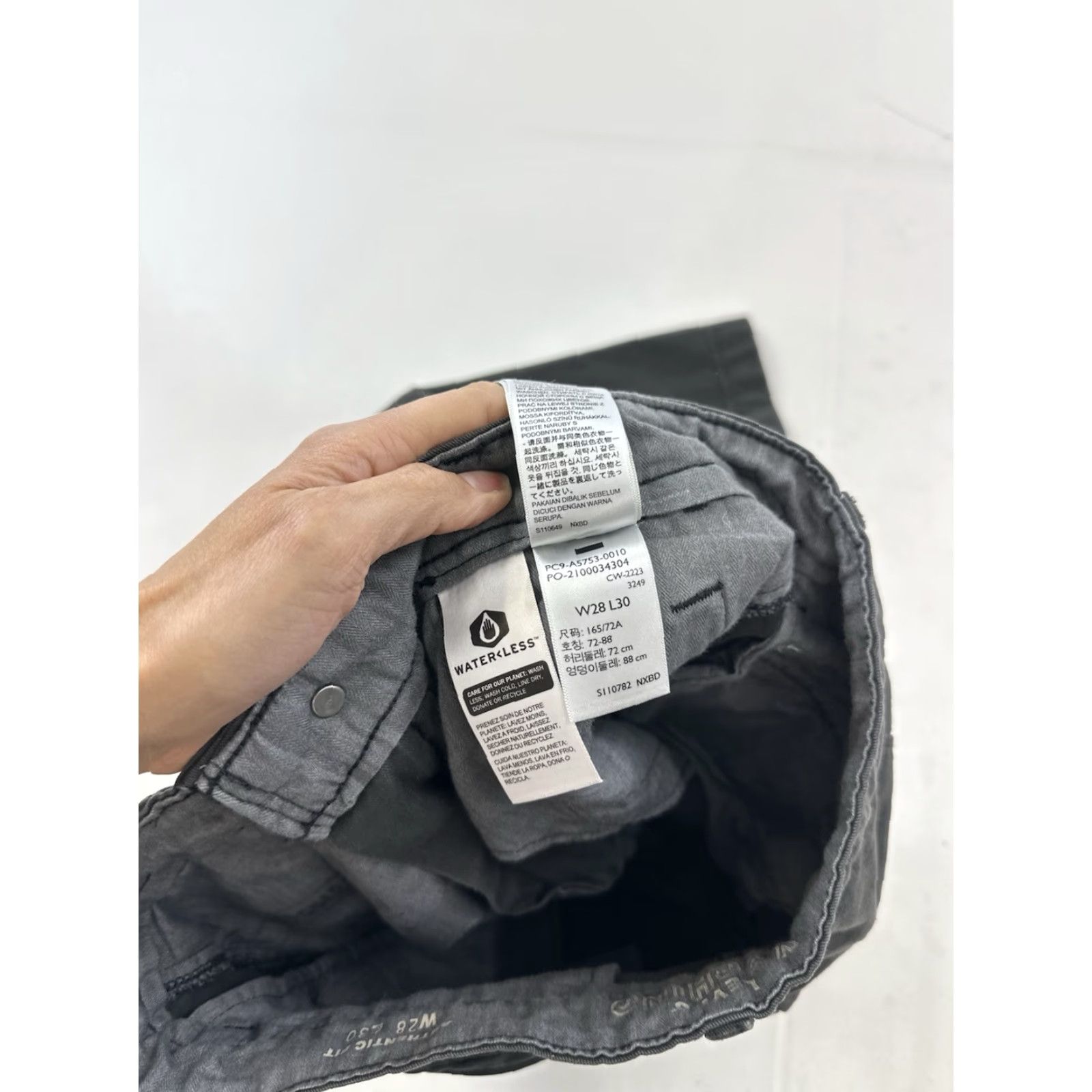 Levi's Levi's XX Pants Mens Chino Trousers 28x30 Gray Flat Front Regular Slim Cut Mens Clothing Size US 28 / EU 44 - 7 Thumbnail