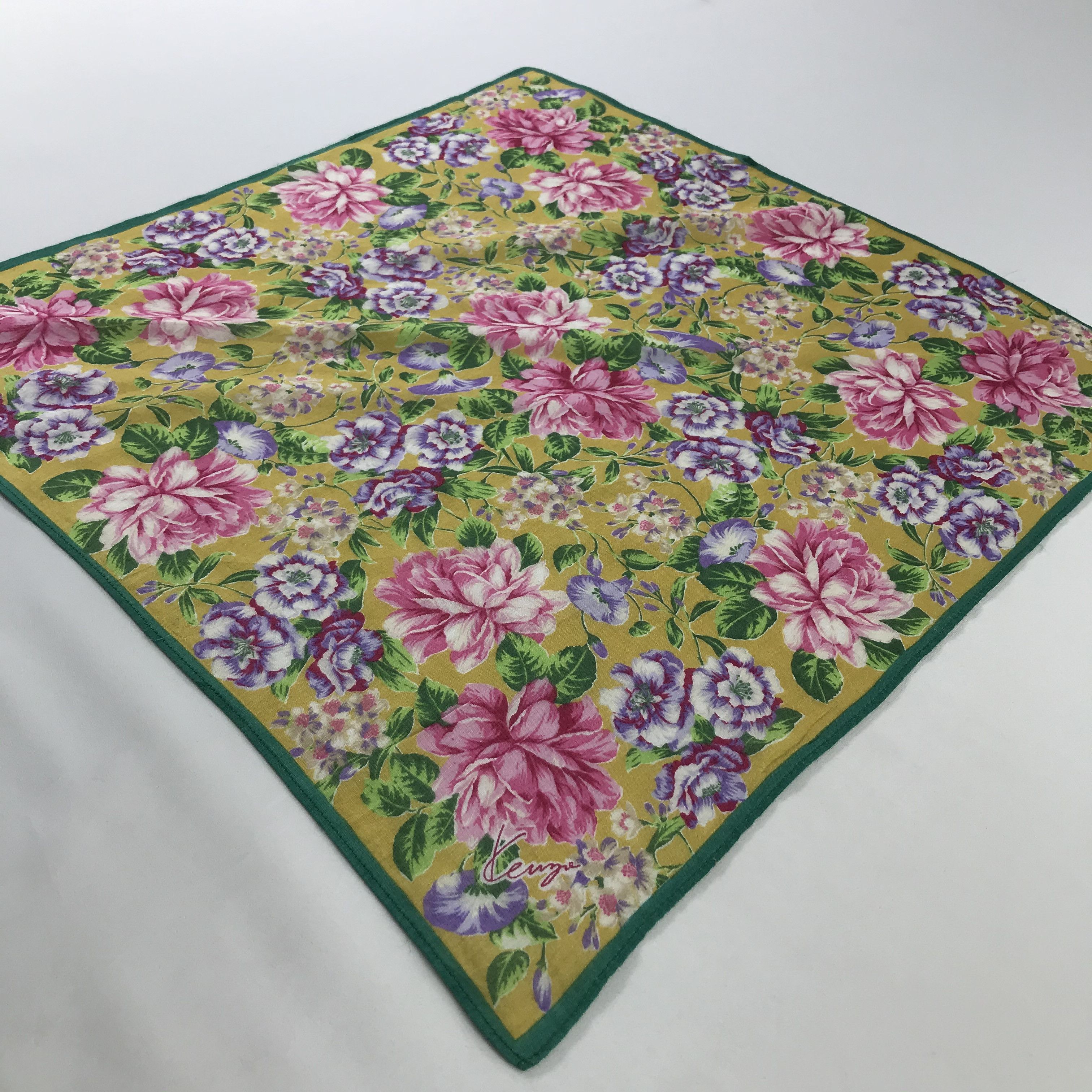 Kenzo × Vintage Kenzo Bandana / Handkerchief / Neckerchief - S636 Size ONE SIZE - 2 Thumbnail