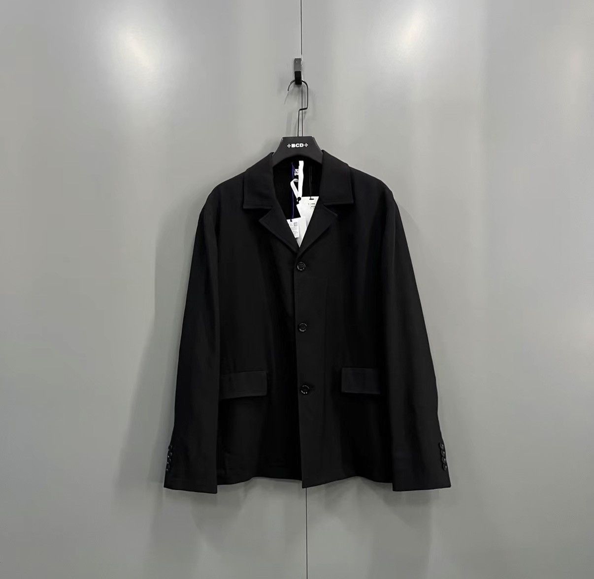 Burberry Black Button-Front Blazer Jacket Size L Size US L / EU 52-54 / 3 - 1 Thumbnail