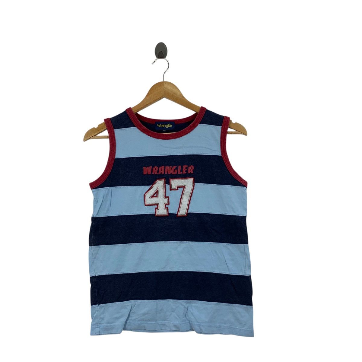 Wrangler WRANGLER USA Union Made Striped Tank Top Tee Shirt No 47 Size S / US 4 / IT 40 - 4 Thumbnail
