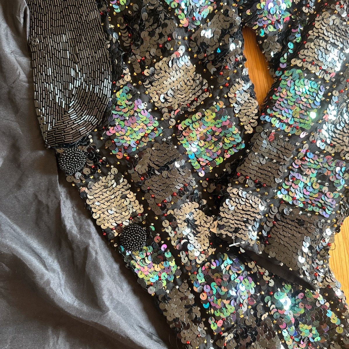Other Checkered vintage sequin blazer Size M / US 6-8 / IT 42-44 - 6 Thumbnail