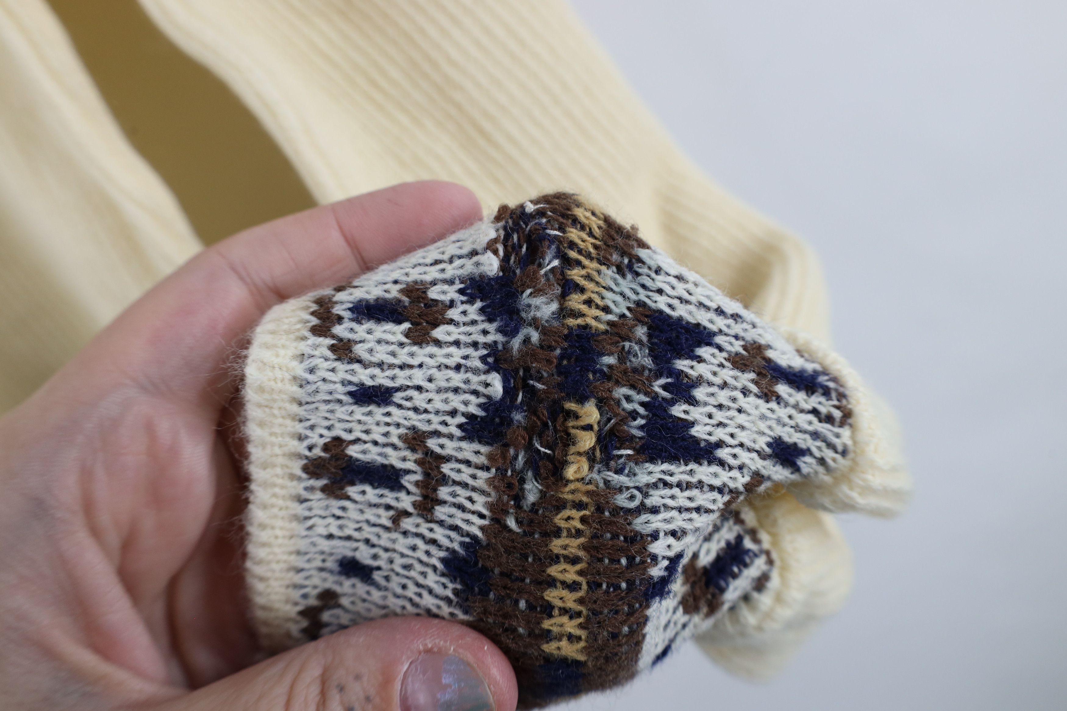 Vintage Vintage 70s Mid Century Modern MCM Ribbed Knit Sweater USA Size M / US 6-8 / IT 42-44 - 10 Thumbnail