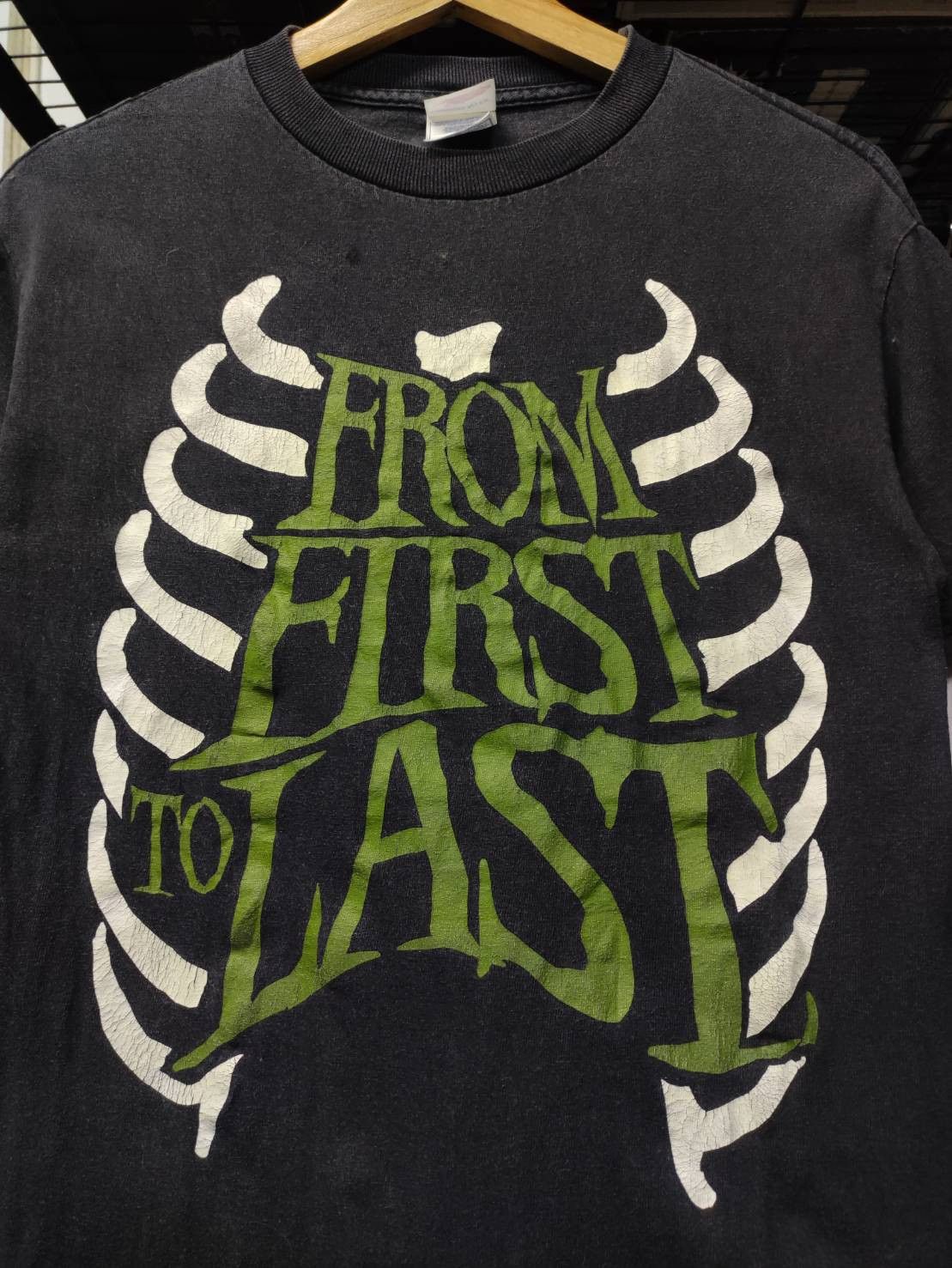 Band Tees Rare! Vtg 00's From First To Last Band " Ribcage " T-Shirt Size US S / EU 44-46 / 1 - 1 Thumbnail