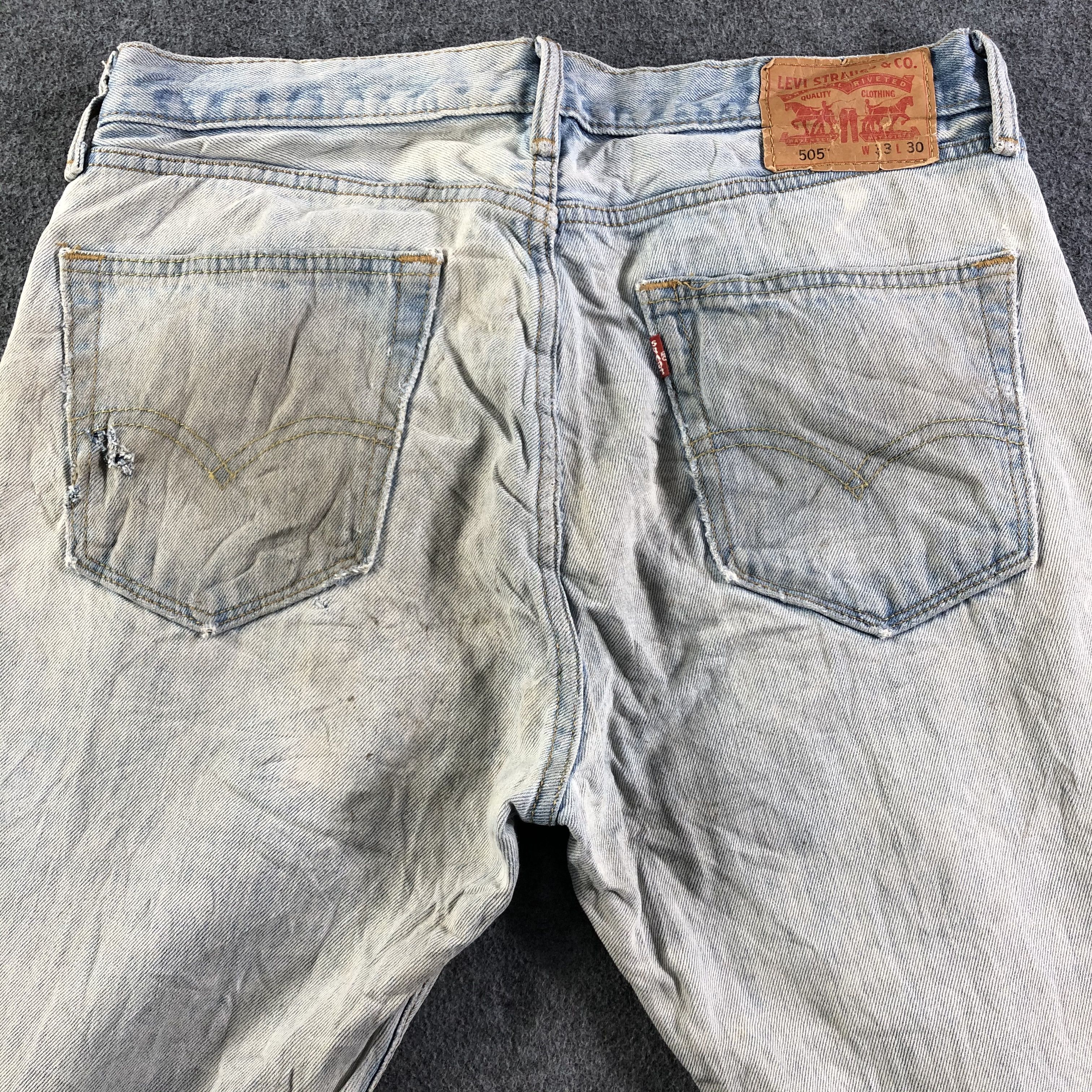 Levi's Vintage Light Wash Levis 505 Jeans-J3102 Size US 34 / EU 50 - 4 Thumbnail