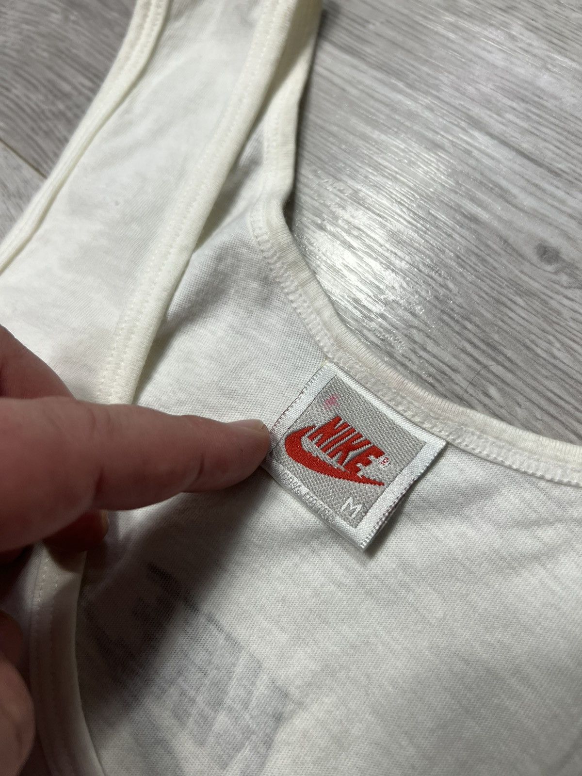 Jordan Brand Vintage Nike 80s JORDAN AIR Big Logo Sleeveless Tank Top Tee Size US M / EU 48-50 / 2 - 5 Thumbnail