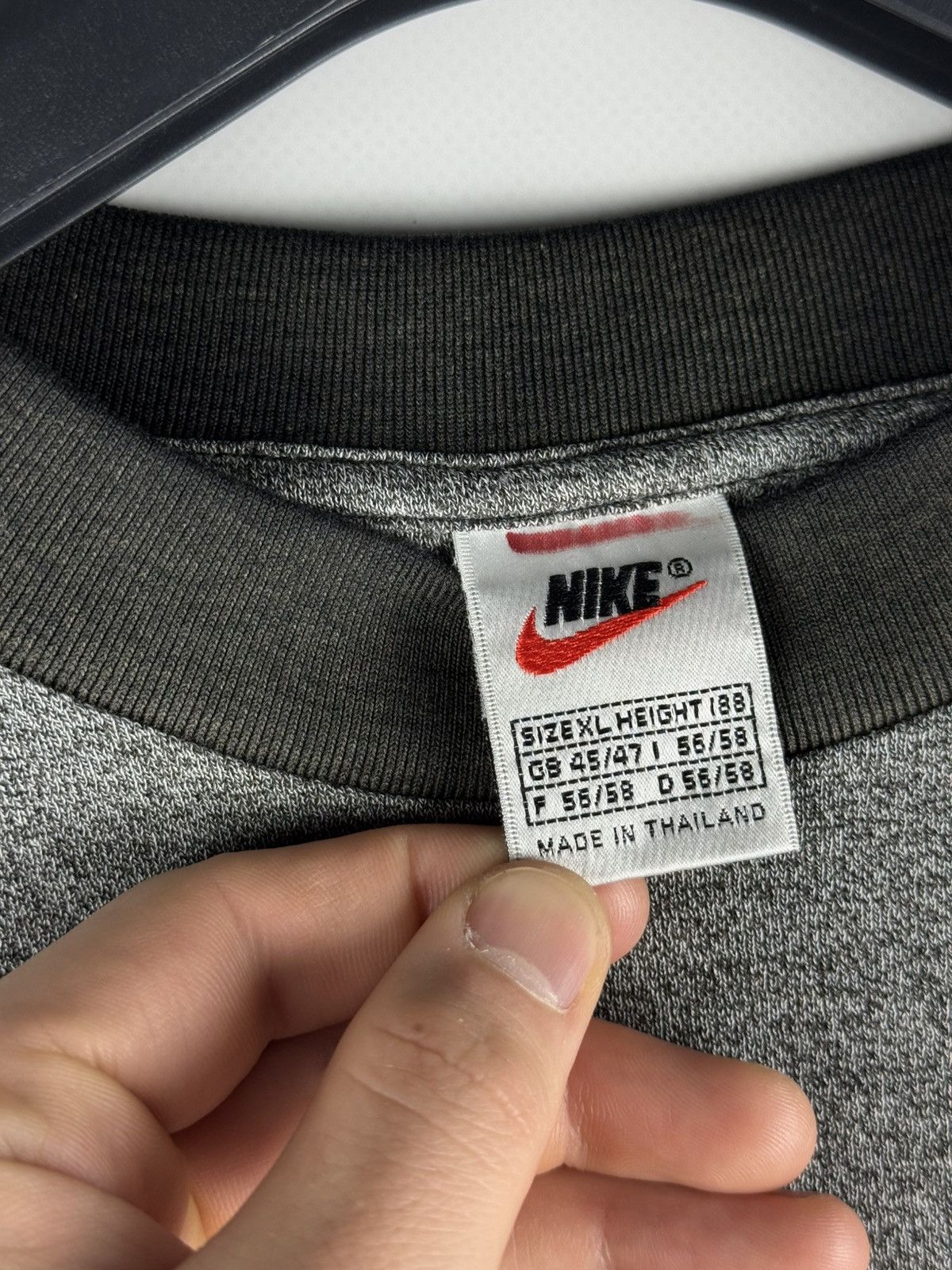 Nike Nike Vintage Center Swoosh T-Shirt Grey Orange Size US XL / EU 56 / 4 - 6 Thumbnail