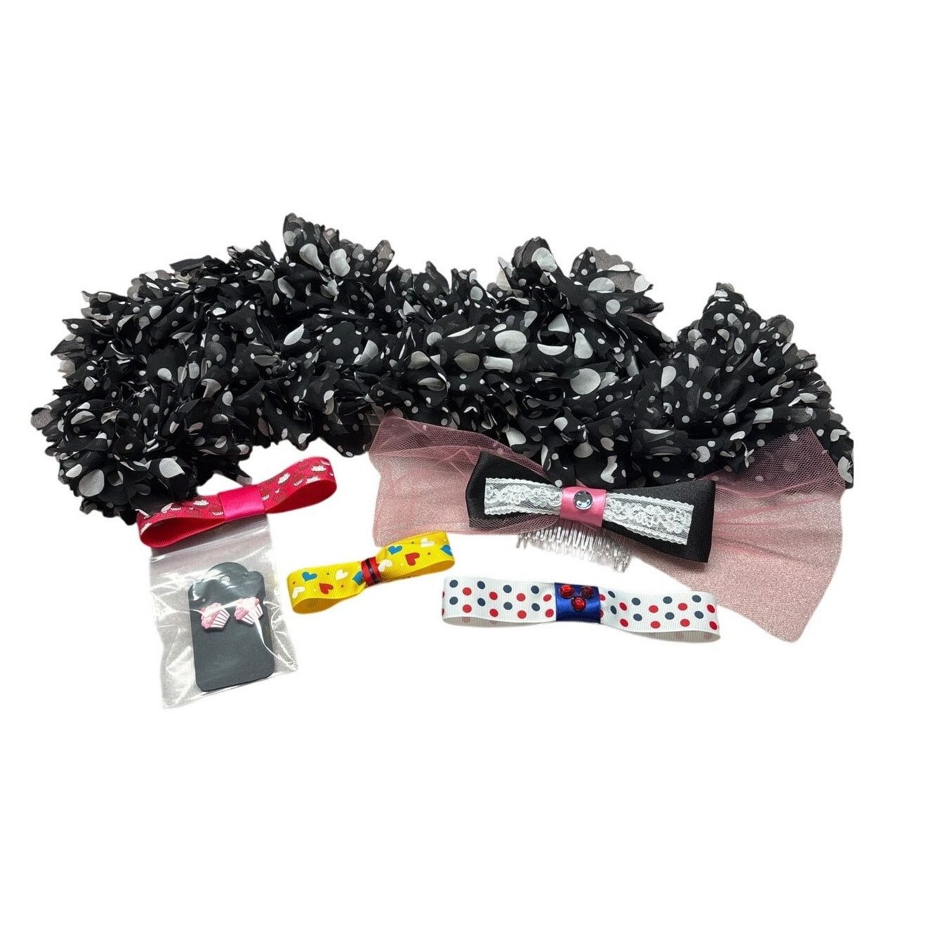 Handmade Ready To Wrap Scarf Hair Accessories & Earrings 6 Piece Set Size ONE SIZE - 1 Thumbnail