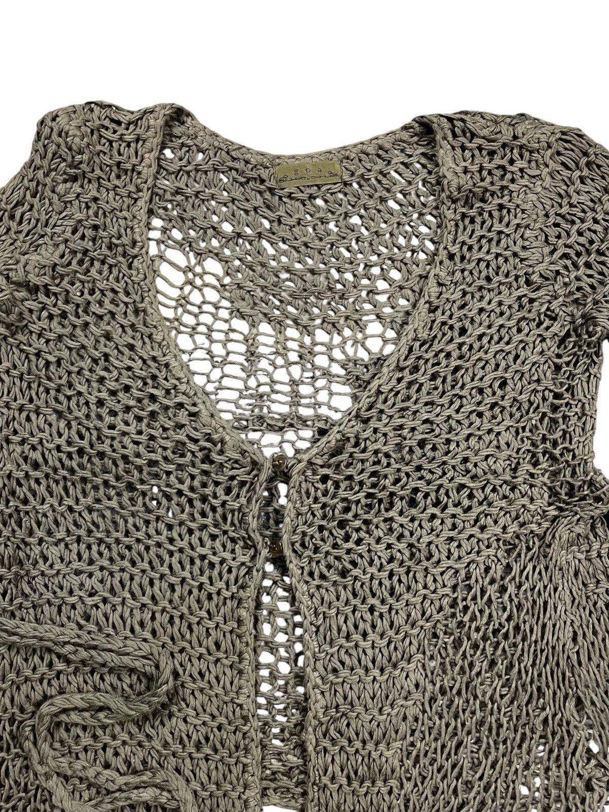 If Six Was Nine 2000s GOA - Knitted Fish Net Top Size US M / EU 48-50 / 2 - 5 Thumbnail