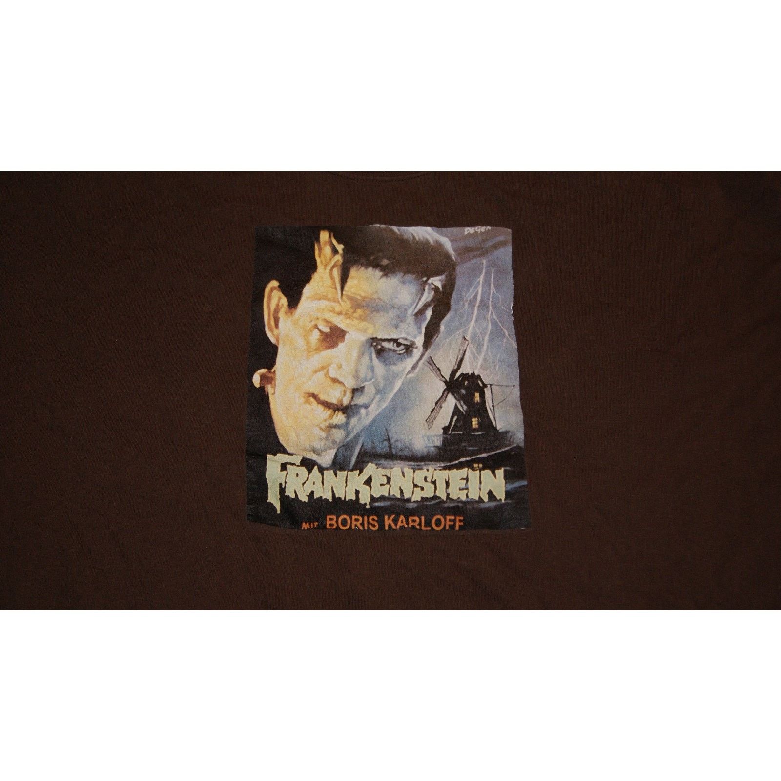 Fruit Of The Loom VTG Y2K Frankenstein Boris Karloff 3XL TShirt Classic Horror Size US XXL / EU 58 / 5 - 2 Thumbnail