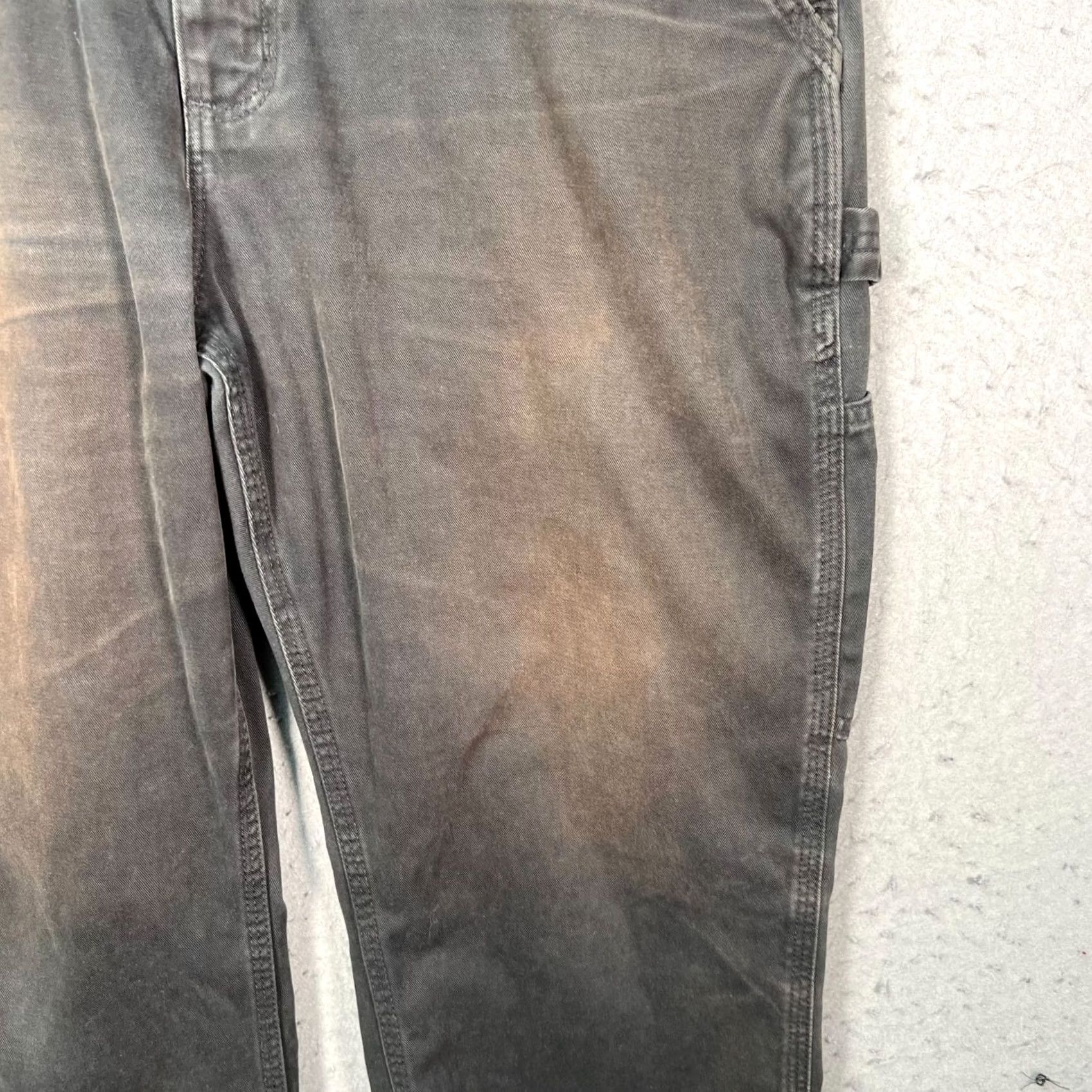 Carhartt Carhartt Mens Pants 34x30 Black Relaxed Fit Carpenter 100% Cotton Canvas Size US 34 / EU 50 - 7 Thumbnail