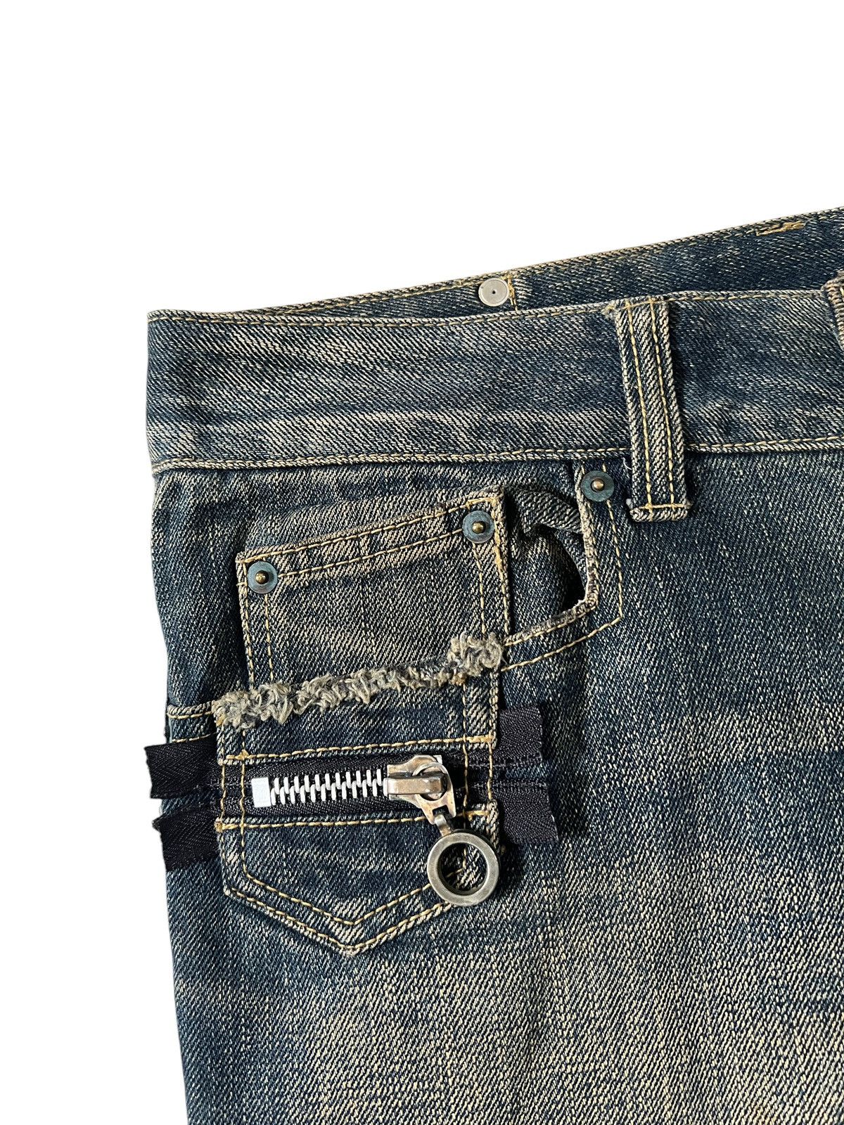 semanticdesign Semantic Design Multi Zipper Flare Denim Size US 34 / EU 50 - 10 Thumbnail