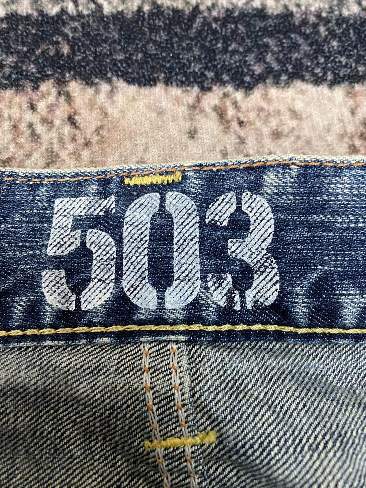 Edwin Vintage Edwin Distressed Blue Trip 503 Denim Made In Japan Size US 34 / EU 50 - 12 Thumbnail