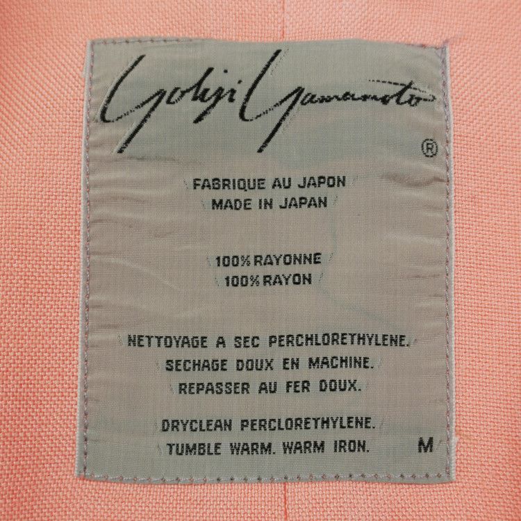 Yohji Yamamoto Yohji Yamamoto Pour Homme SS92 Pink Blazer Size US M / EU 48-50 / 2 - 2 Thumbnail