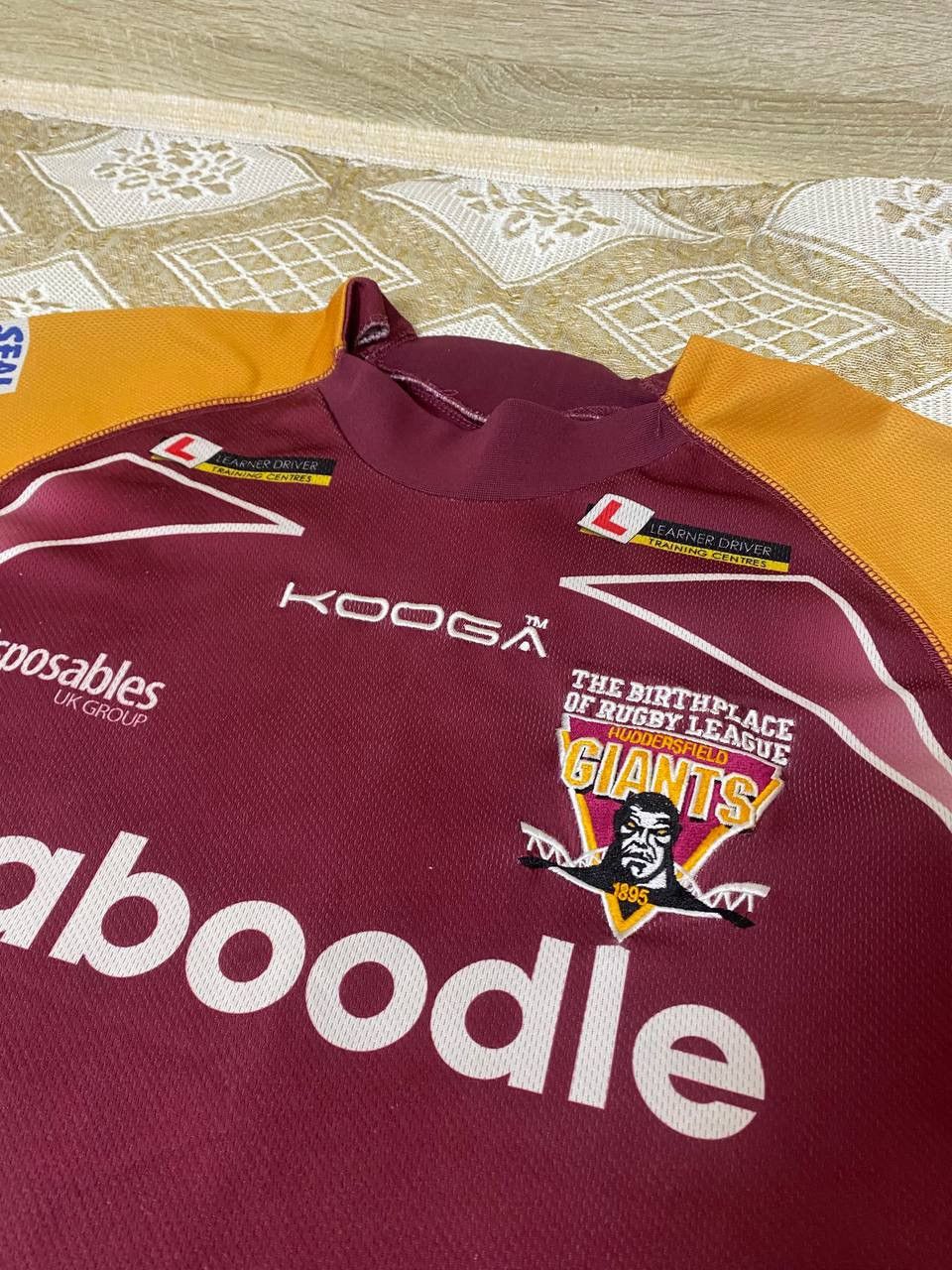 Vintage 🔥 Huddersfield Giants KooGa Rugby England Jersey T Shirt Size US M / EU 48-50 / 2 - 5 Thumbnail