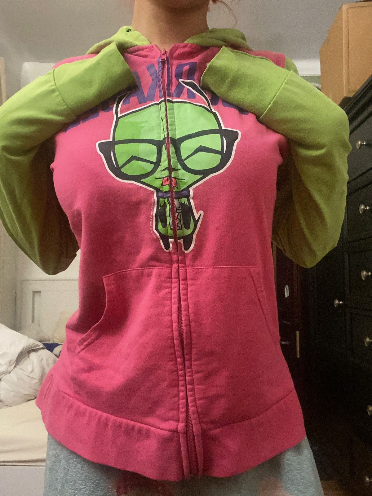 Other Rare 2000s Mighty Fine Adorkable Invader zim zip up Size L / US 10 / IT 46 - 8 Thumbnail