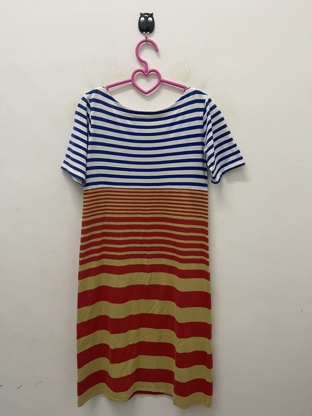 Marni × Uniqlo Rare MARNI X UNIQLO Striped Short Sleeve Dress Size S / US 4 / IT 40 - 6 Thumbnail