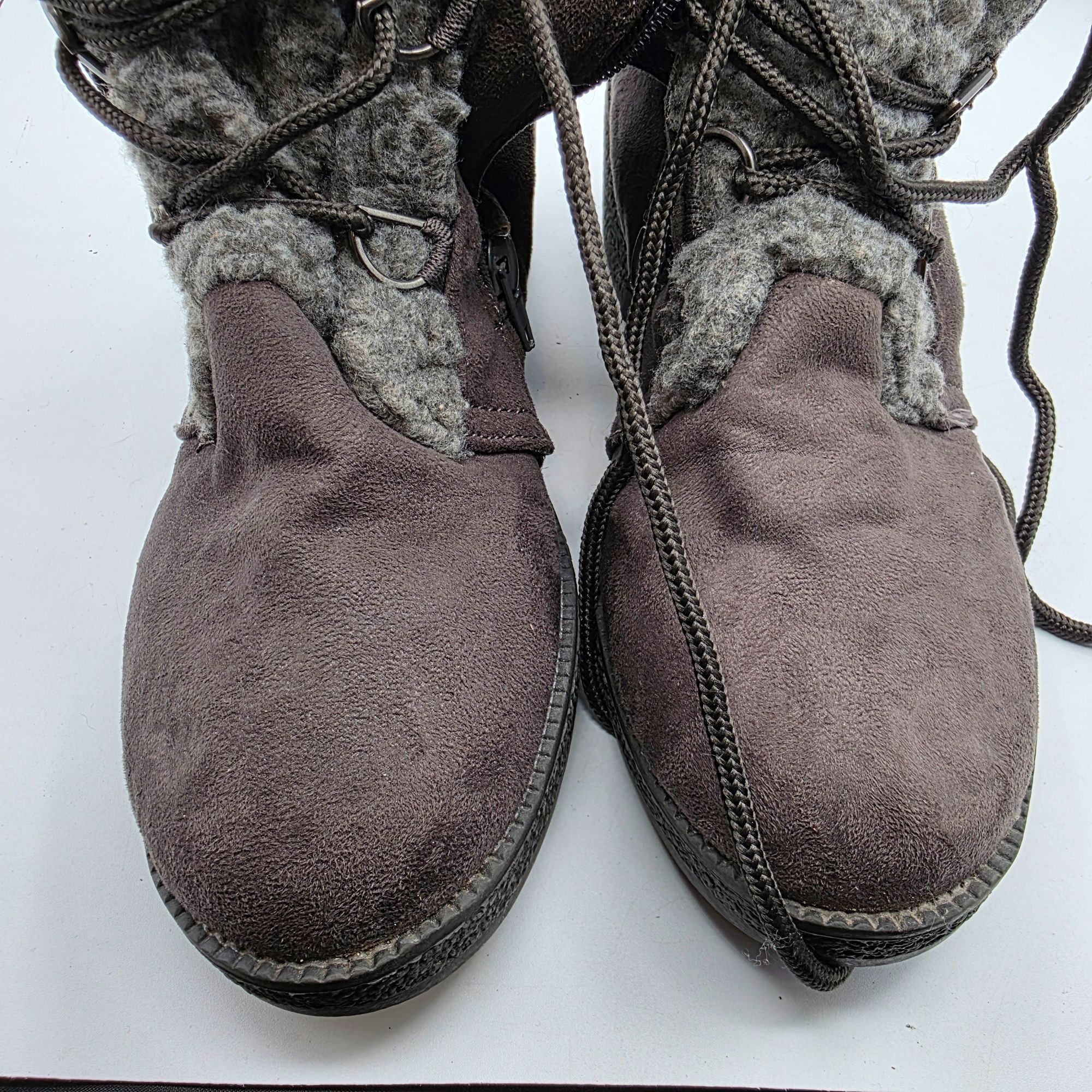Other Polar Womens Wedge Boots Womens Size 8 Gray Brown Cozy Winte Size US 8 / IT 38 - 9 Thumbnail