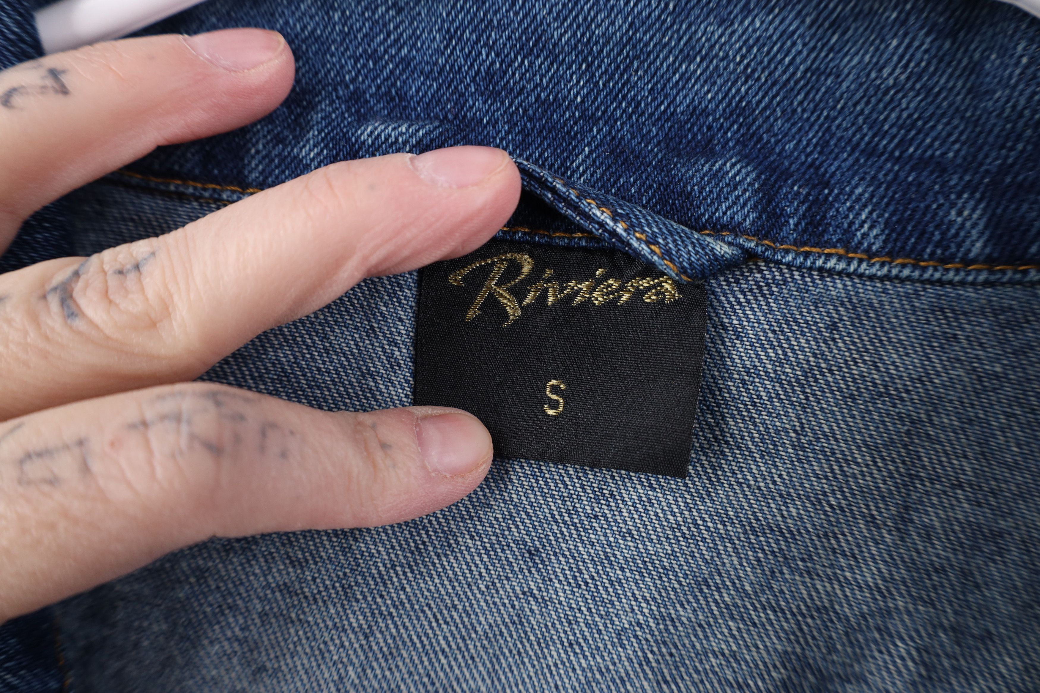 Vintage Vintage 90s Streetwear Casino Denim Jean Trucker Jacket Blue Size US S / EU 44-46 / 1 - 9 Thumbnail