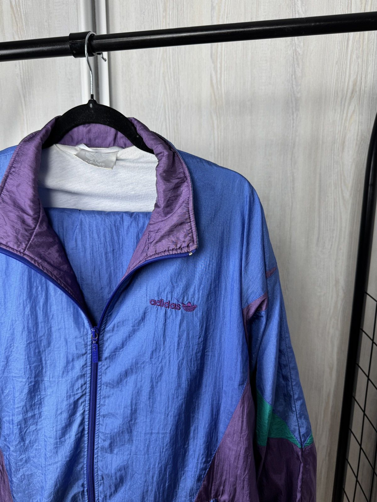 Adidas Adidas vintage 90s nylon shimmer multicolour tracksuit Size US M / EU 48-50 / 2 - 4 Thumbnail