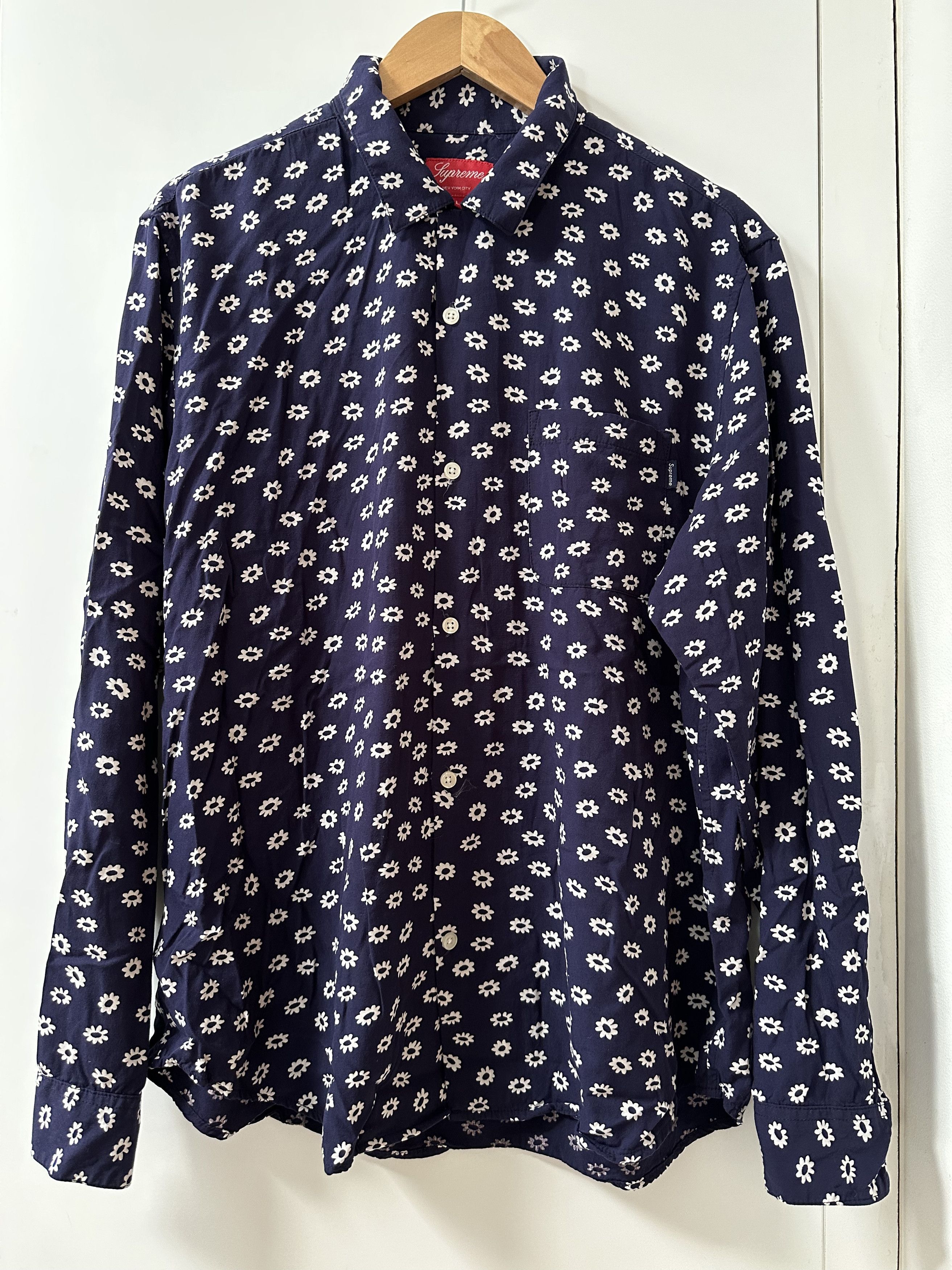 Supreme Flowers Shirt | Grailed