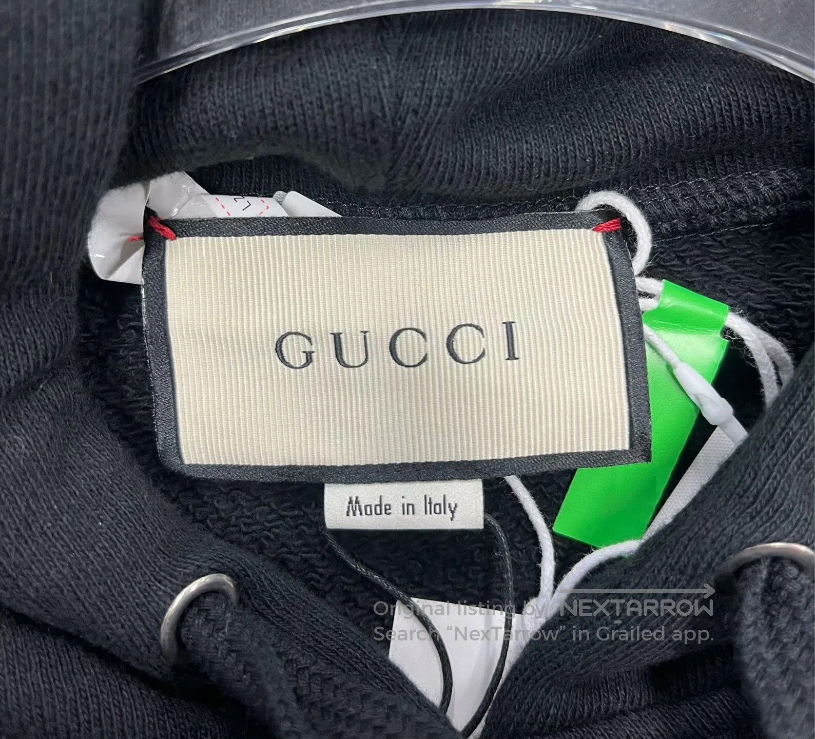 Gucci Gucci Black Hoodie with Logo Design. Size US M / EU 48-50 / 2 - 3 Thumbnail
