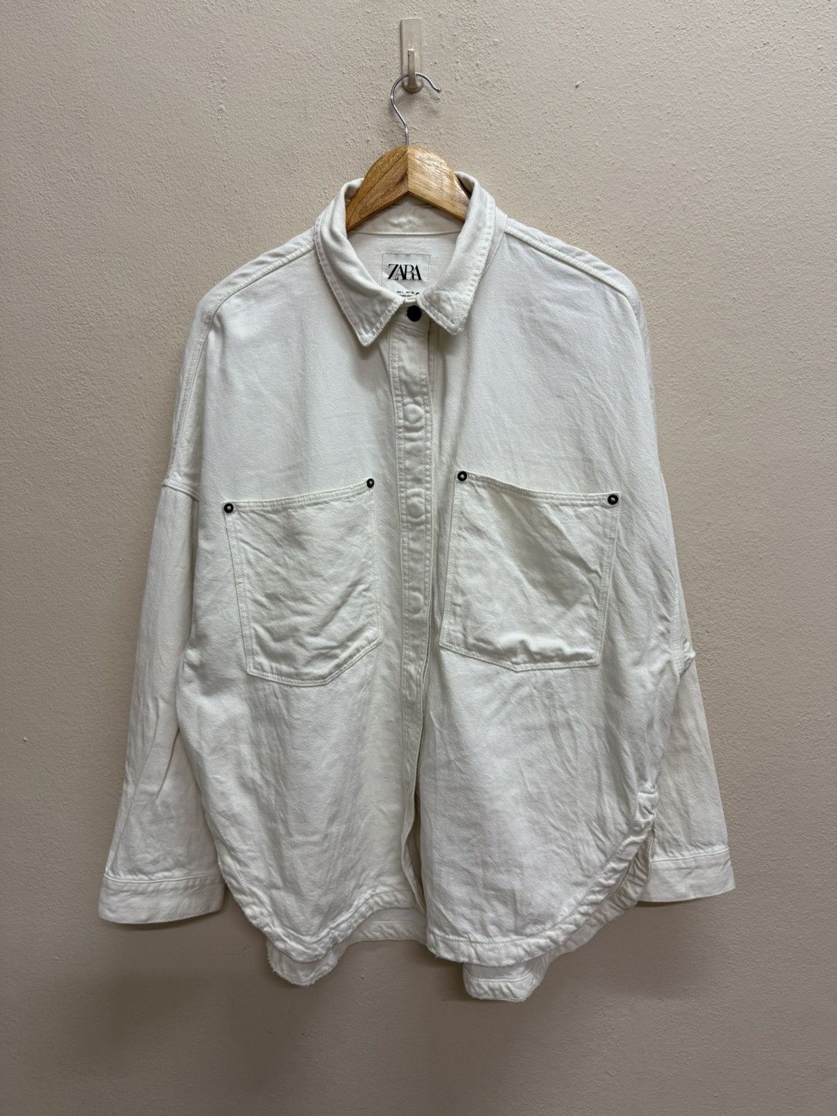 Designer × Zara Zara Overshirt double pocket Size L / US 10 / IT 46 - 14 Thumbnail