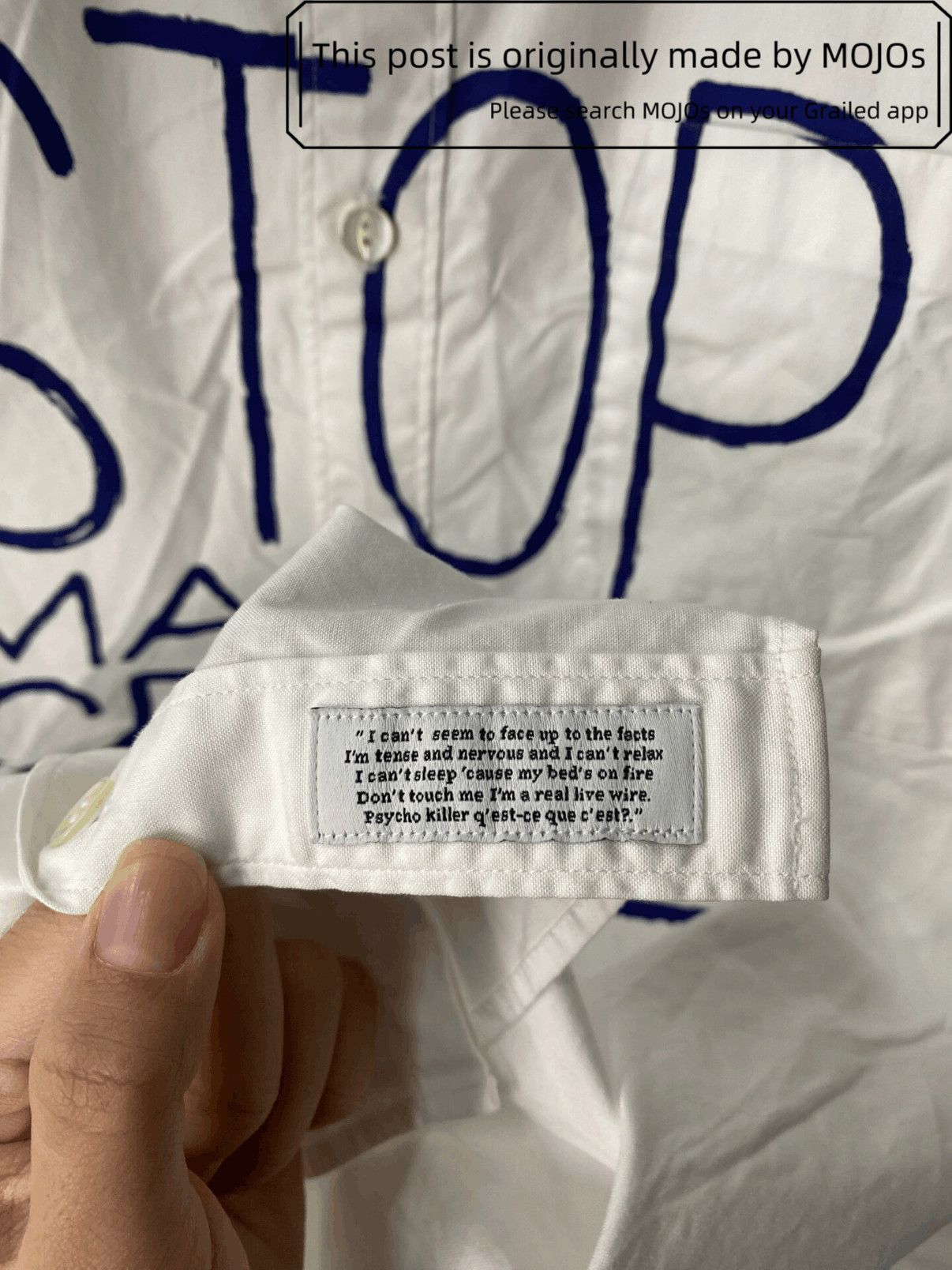 Undercover Sz 1 Undercover Stop Make Sense Shirt mojos17551215 Size US S / EU 44-46 / 1 - 2 Thumbnail
