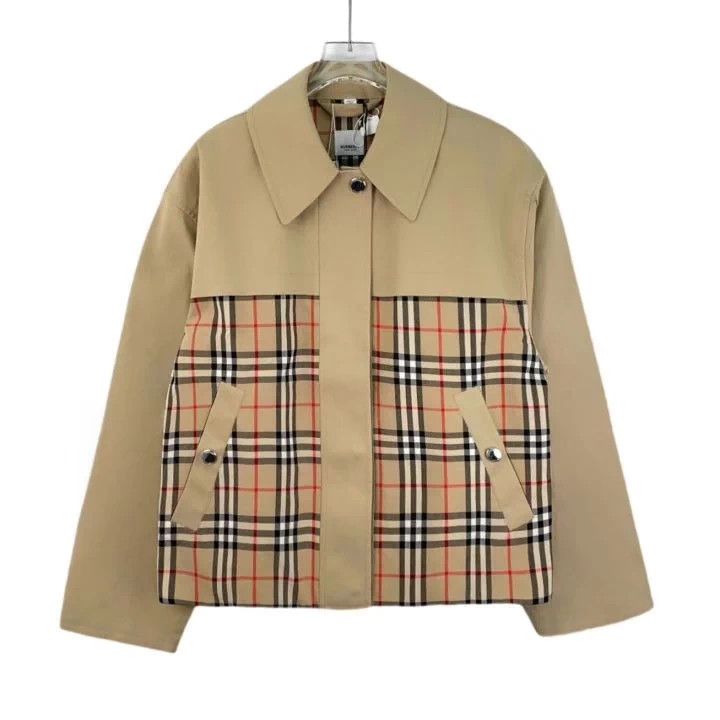Burberry Burberry Brown Check Cotton Jacket Size US S / EU 44-46 / 1 - 1 Thumbnail
