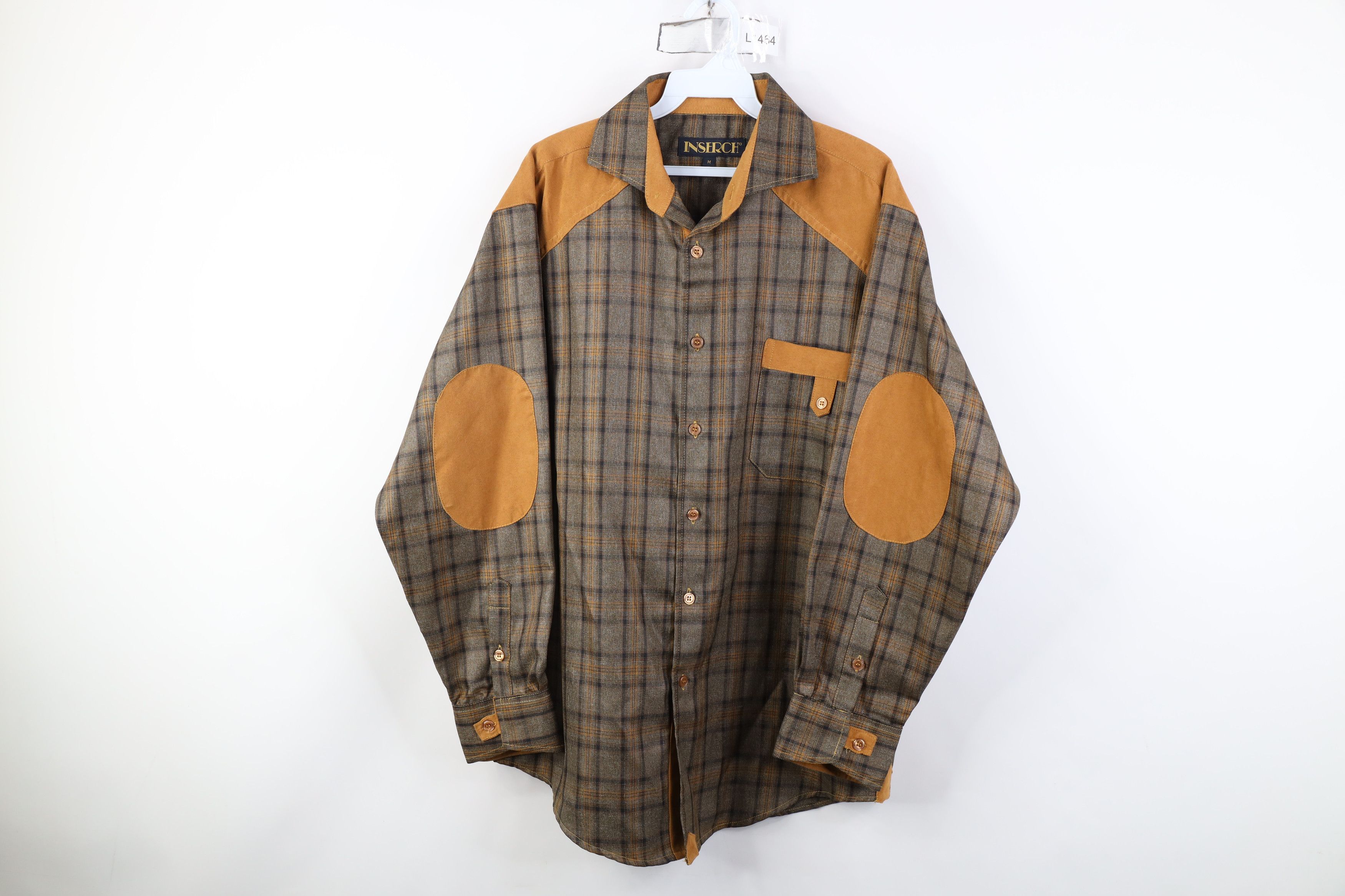 Vintage Vintage 90s Streetwear Rodeo Cowboy Button Shirt Brown Plaid Size US M / EU 48-50 / 2 - 1 Thumbnail