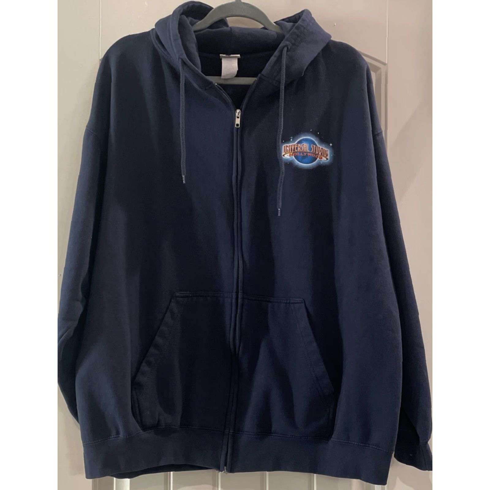 Vintage Universal Studios Hoodie Adult XL Blue Full Zip Graphic Print Themed Jurassic Park Harry Potter Simpsons 2016 Mens Size US XL / EU 56 / 4 - 3 Thumbnail