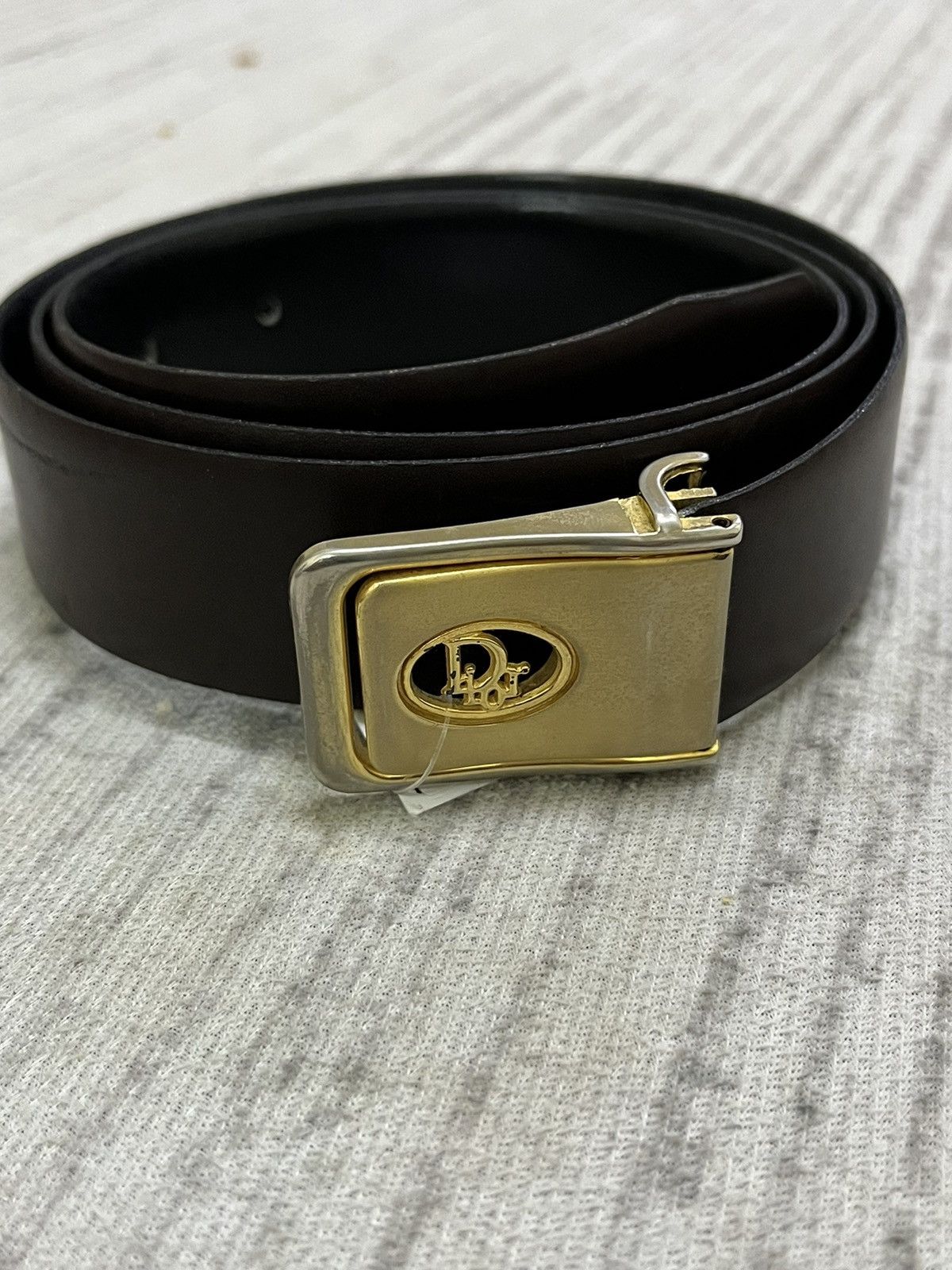 Dior Vintage 80s dior leather belt Size ONE SIZE - 1 Thumbnail