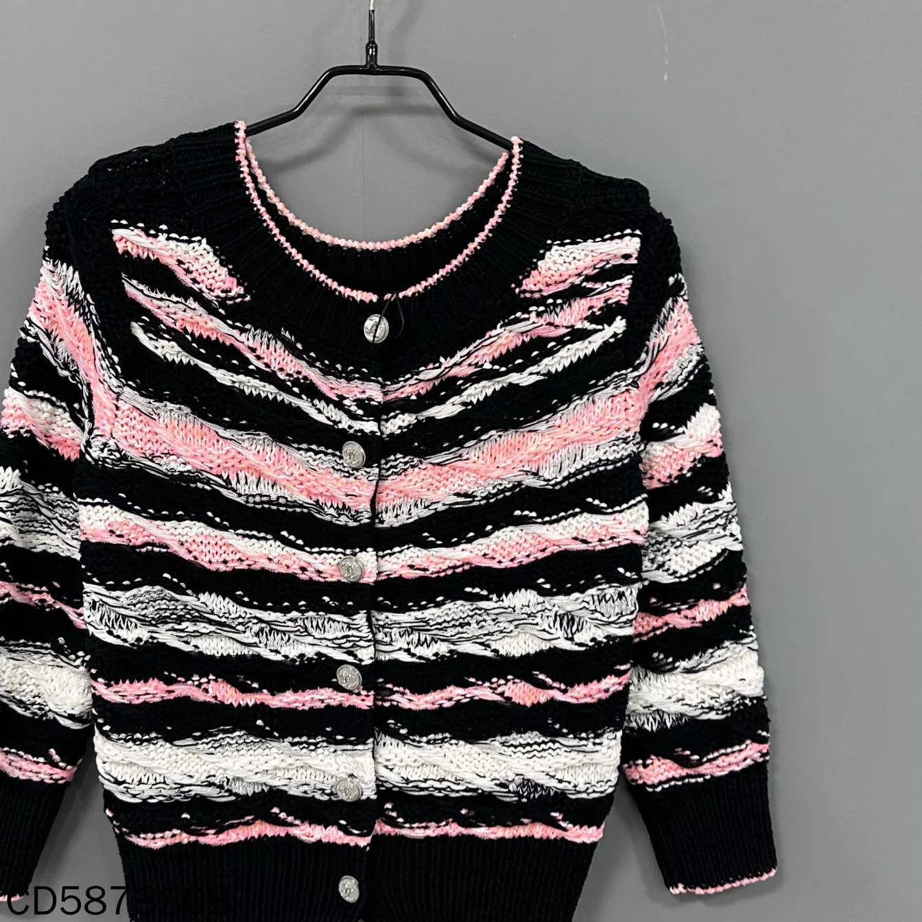 Chanel Chanel Roof Series Color Block Striped Knit Jacket Women 38 Size S / US 4 / IT 40 - 3 Thumbnail