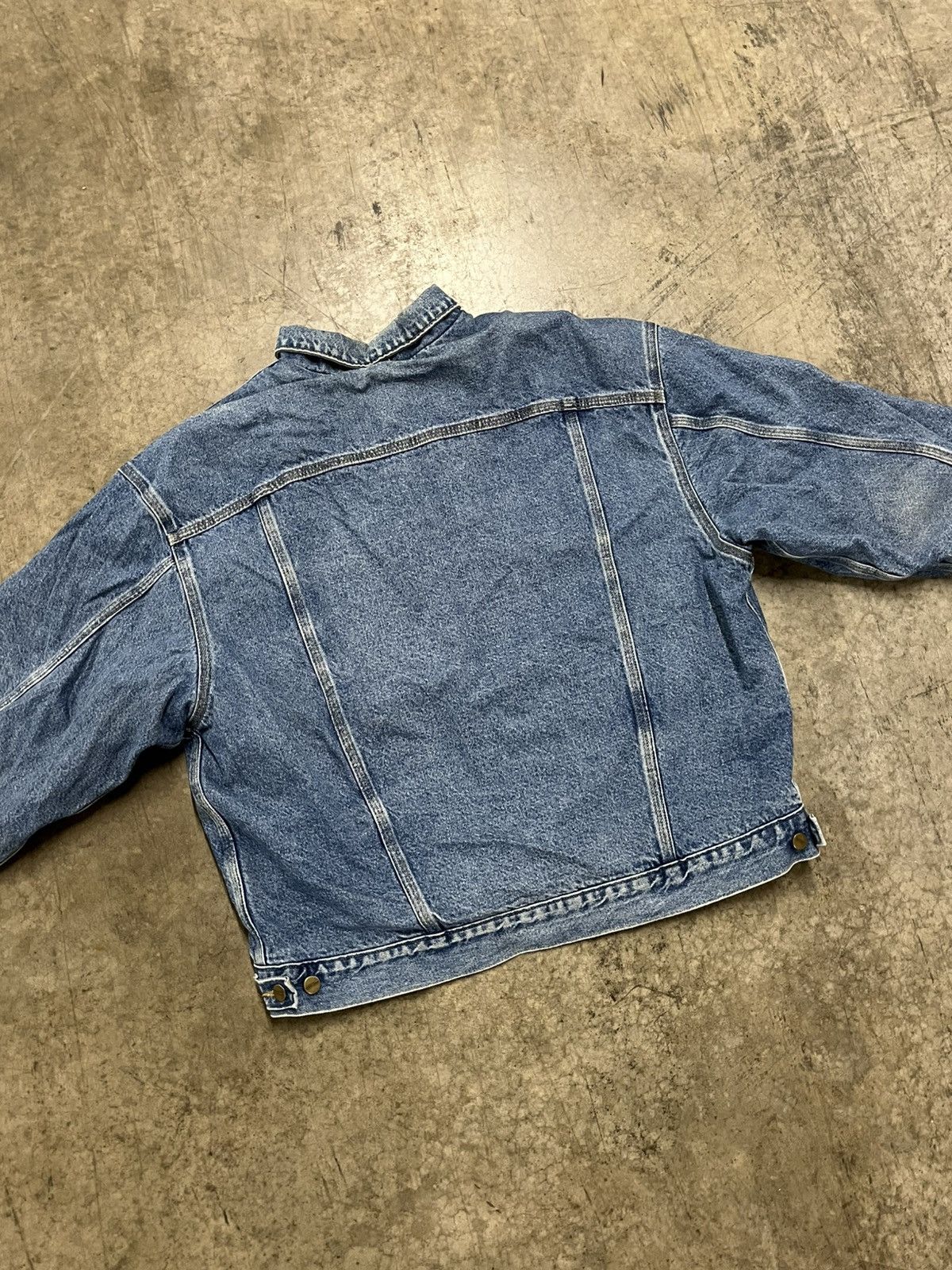 Carhartt × Vintage Carhartt denim trucker jacket blanket lined rare hype Size US XL / EU 56 / 4 - 8 Thumbnail