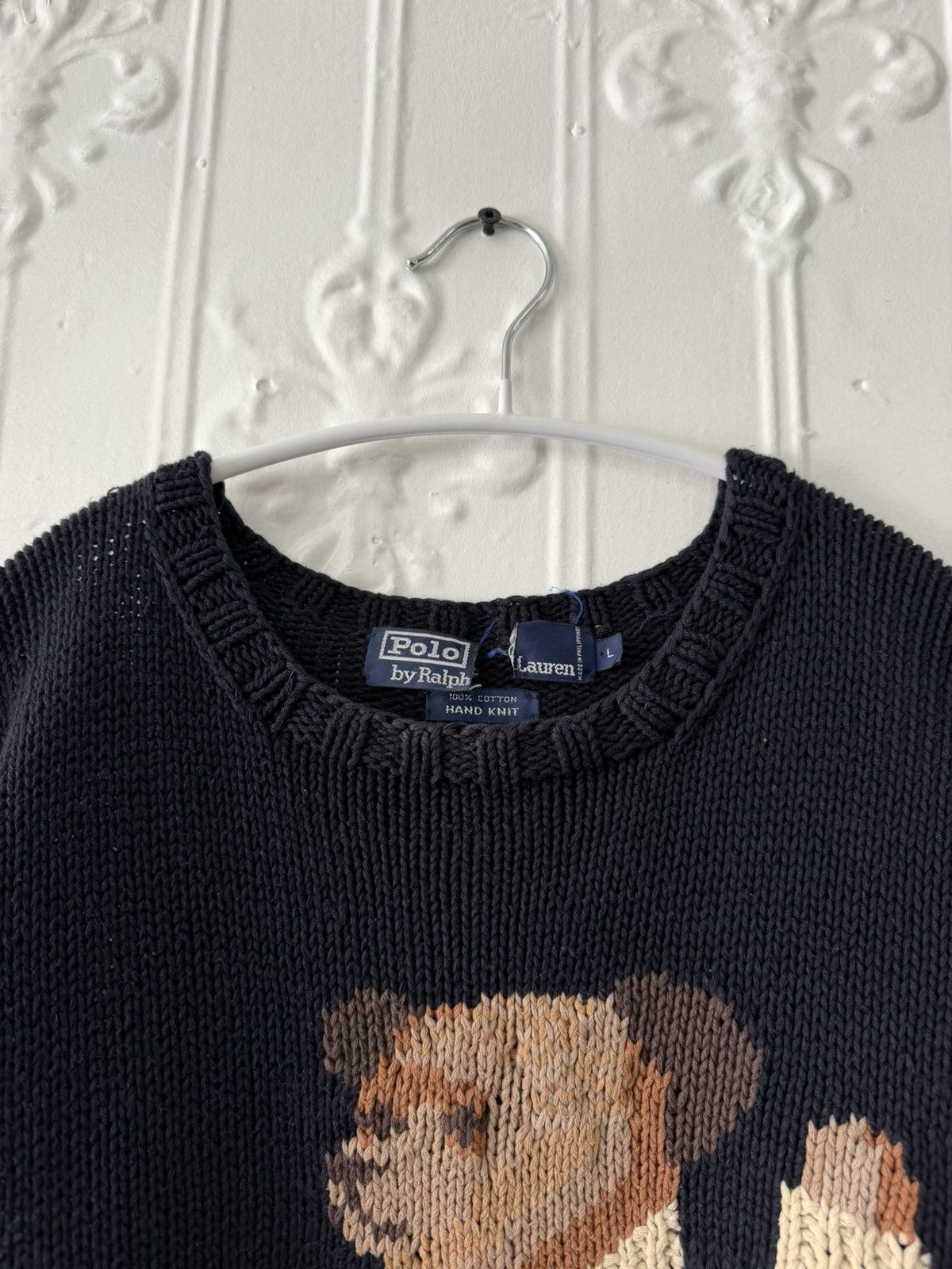 Polo Ralph Lauren vintage 1990s sitting bear polo flag sweater Size US L / EU 52-54 / 3 - 3 Thumbnail