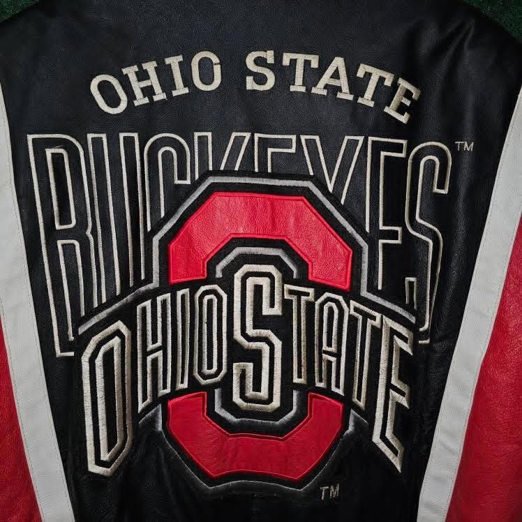 Vintage Vintage Ohio State leather jacket Size US L / EU 52-54 / 3 - 3 Thumbnail