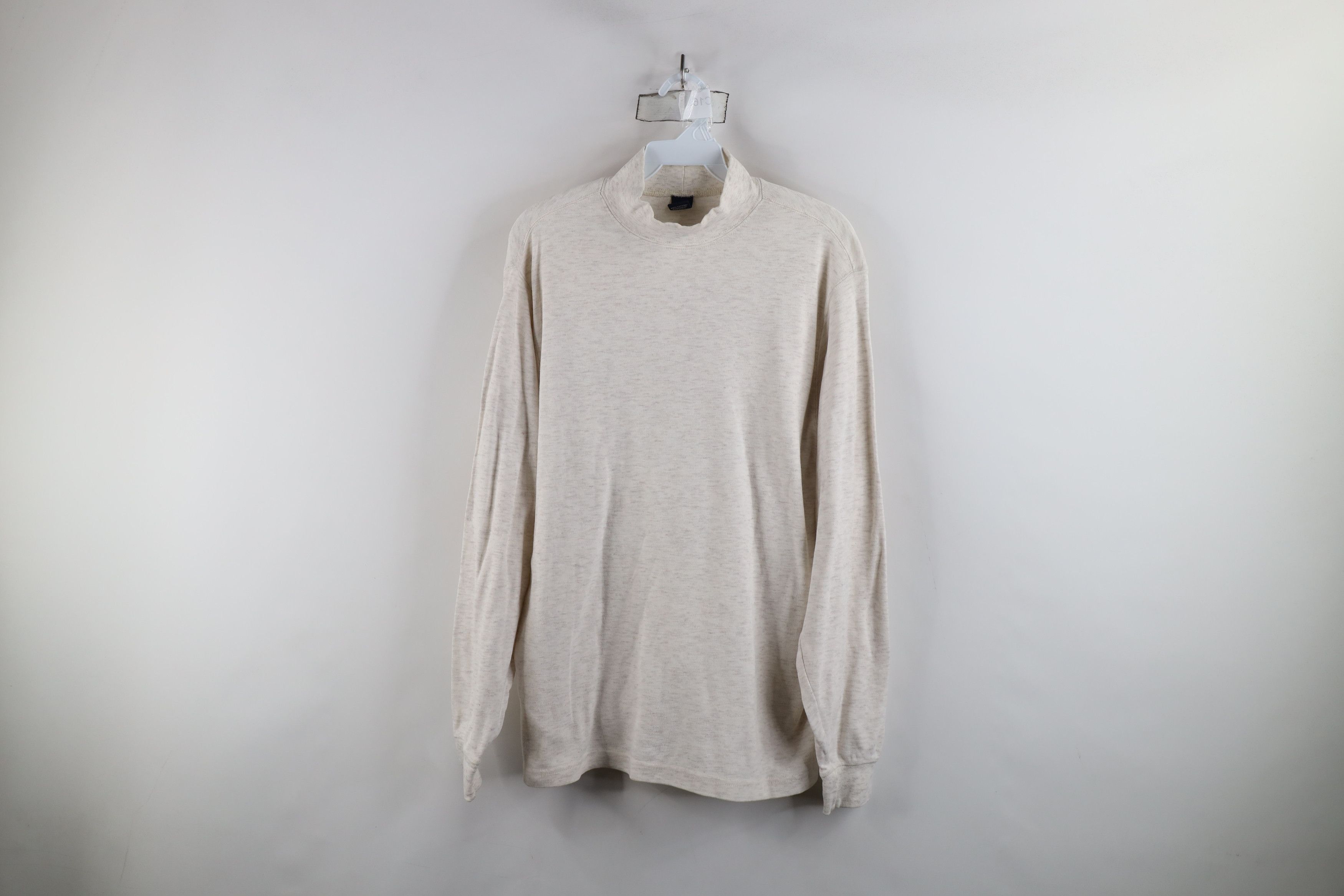 Lands' End × Vintage Vintage 90s Lands End Mock Neck Long Sleeve T-Shirt Cotton Size US M / EU 48-50 / 2 - 1 Thumbnail