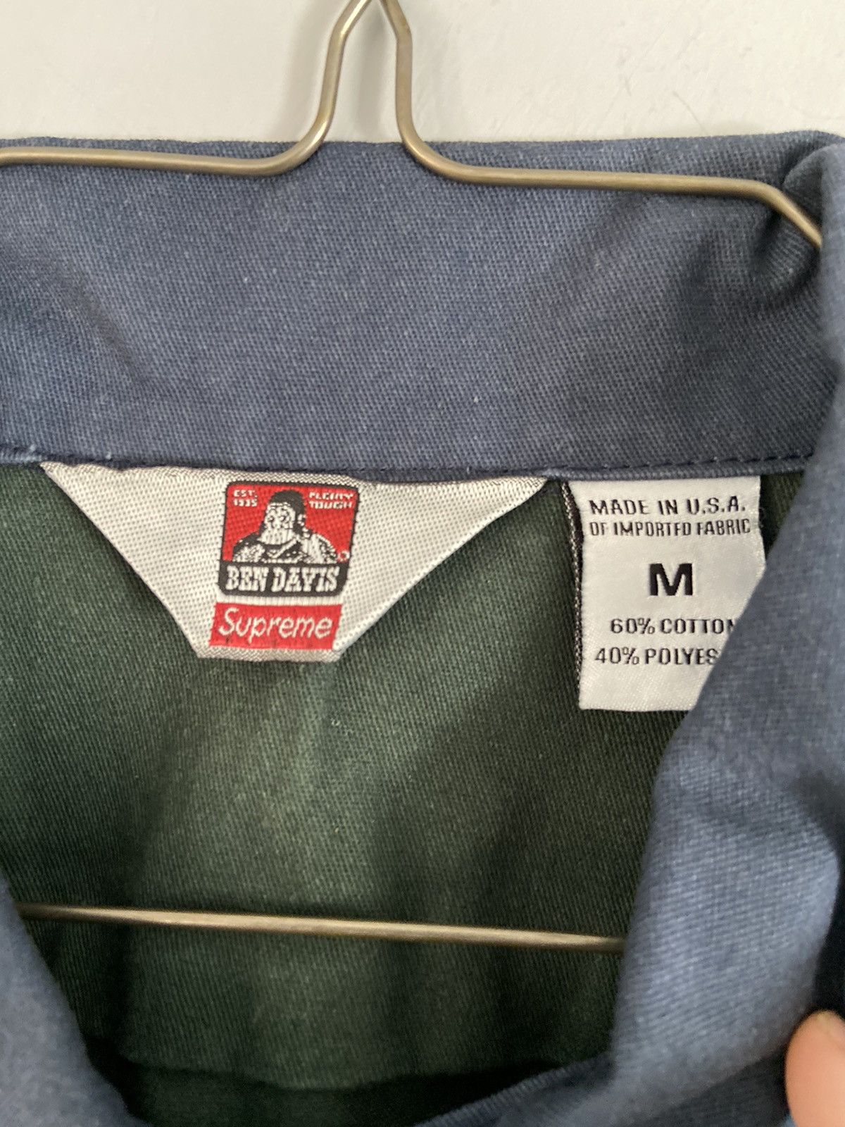 Supreme Supreme Ben Davis Half Zip Work Shirt FW19 Size US M / EU 48-50 / 2 - 4 Thumbnail