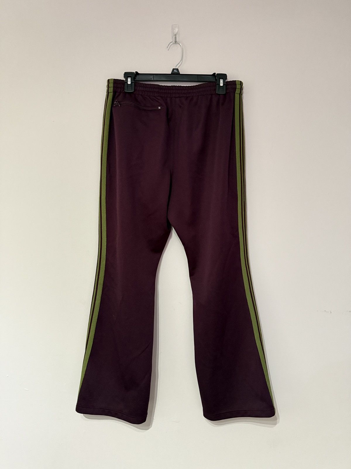 Needles Needles track pants burgundy olive butterfly stripe Size US 32 / EU 48 - 3 Thumbnail