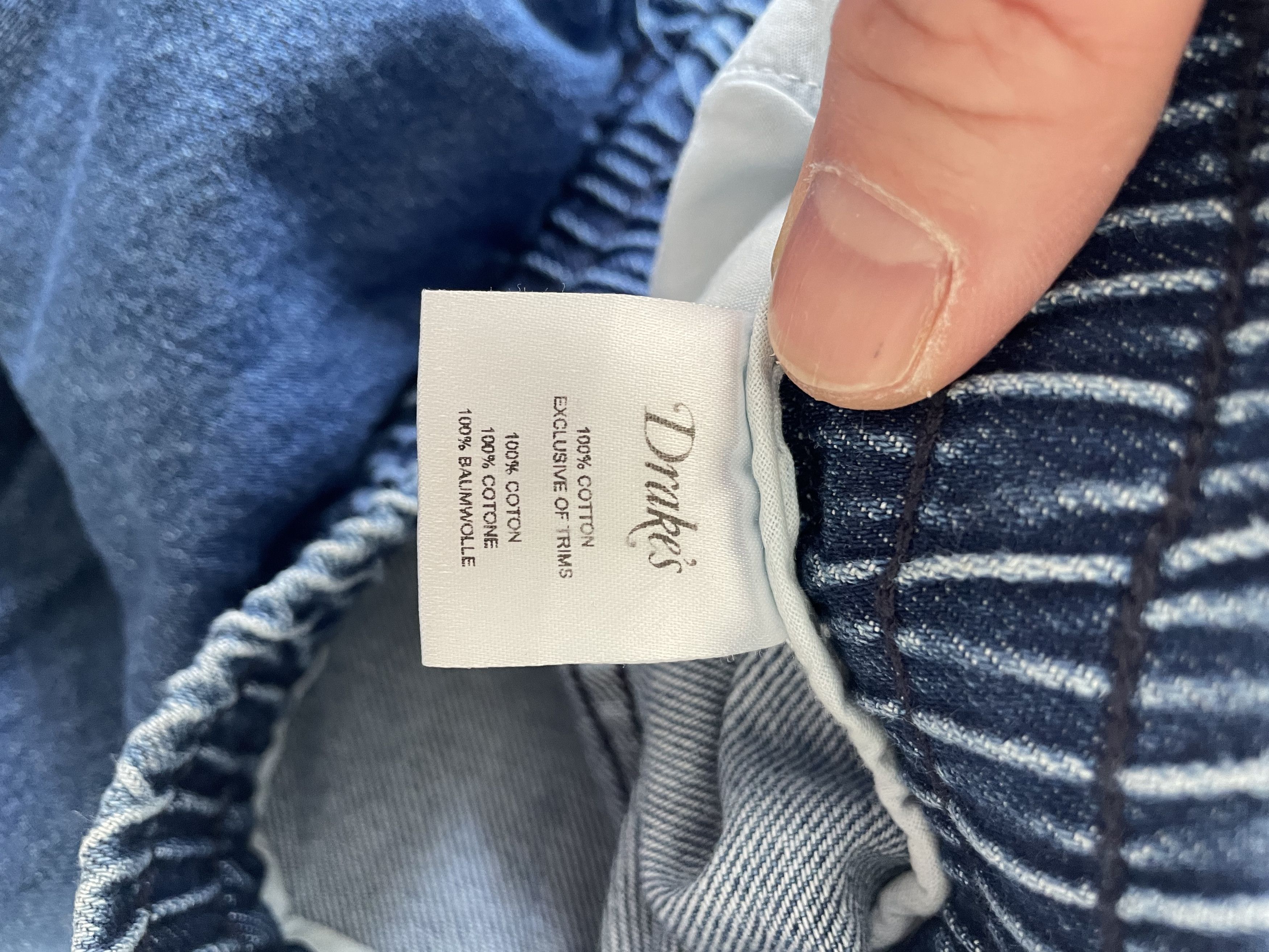 Drake's Stonewashed denim shorts Size US 32 / EU 48 - 9 Thumbnail