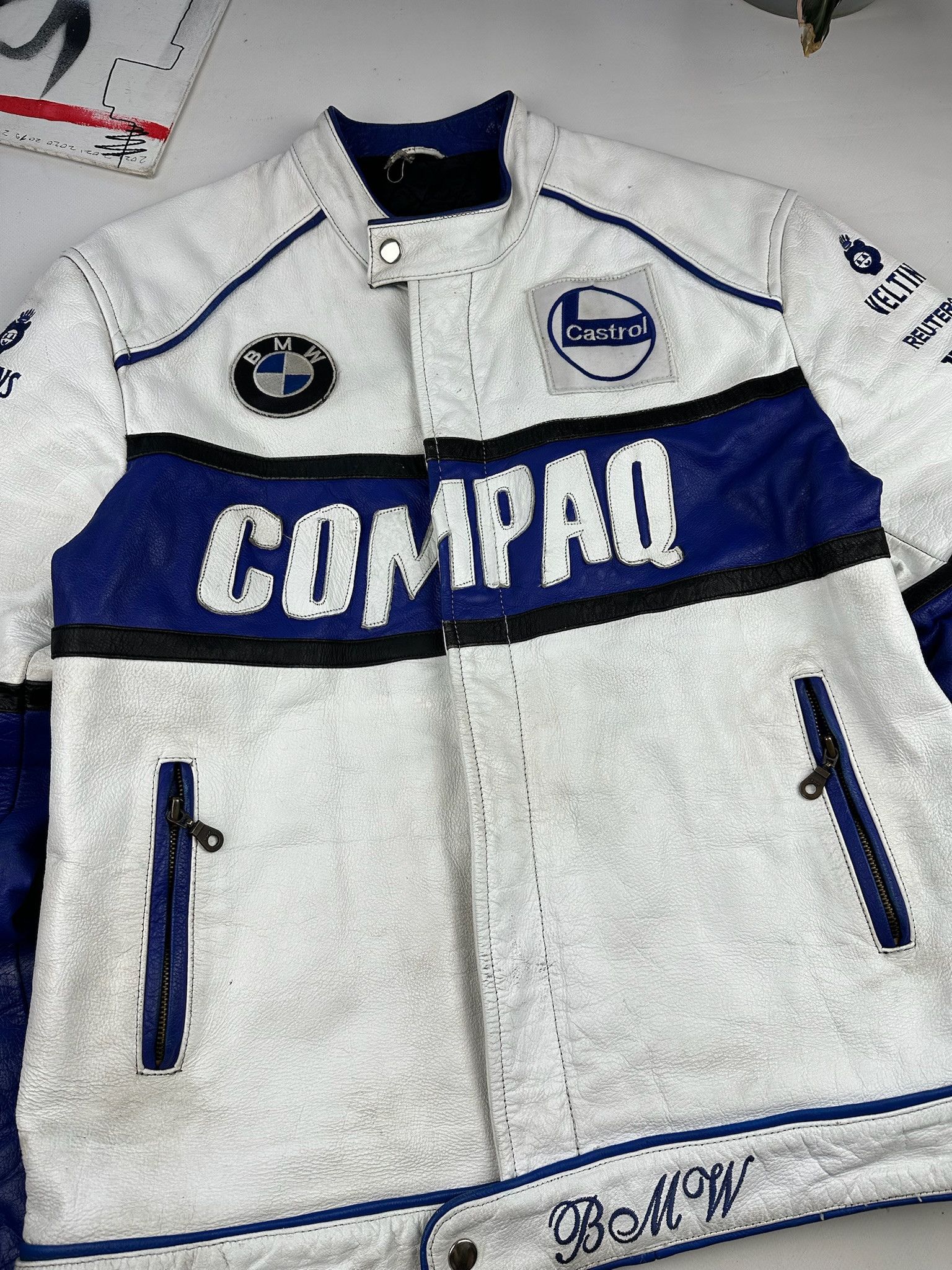 BMW BMW Racing Leather Jacket Rare Streetwear Size US XL / EU 56 / 4 - 5 Thumbnail