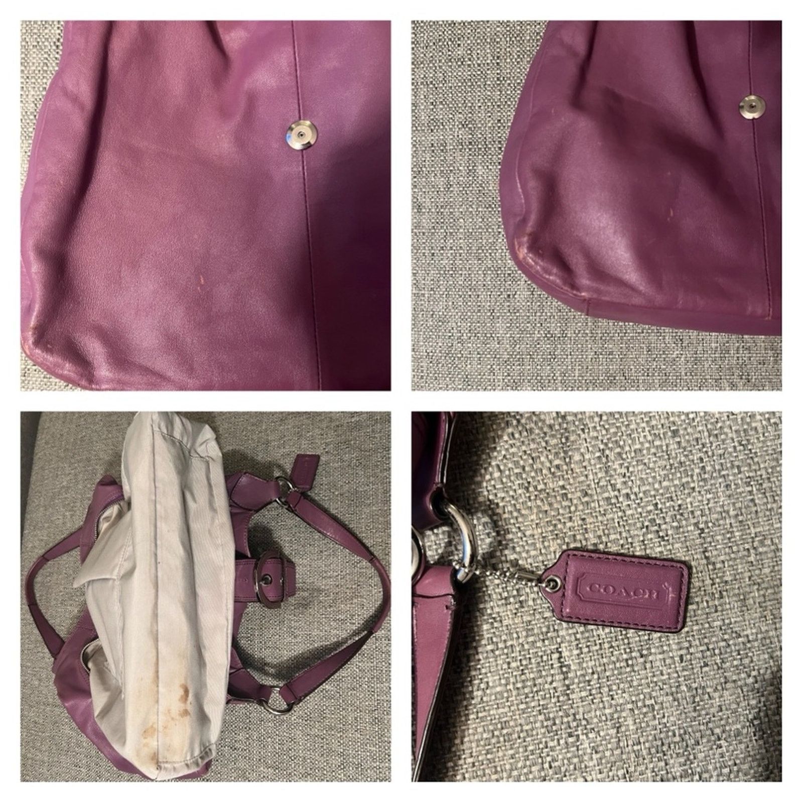 Coach Y2K Coach Soho Lynn Plum Hobo Bag F17092 Size ONE SIZE - 7 Thumbnail
